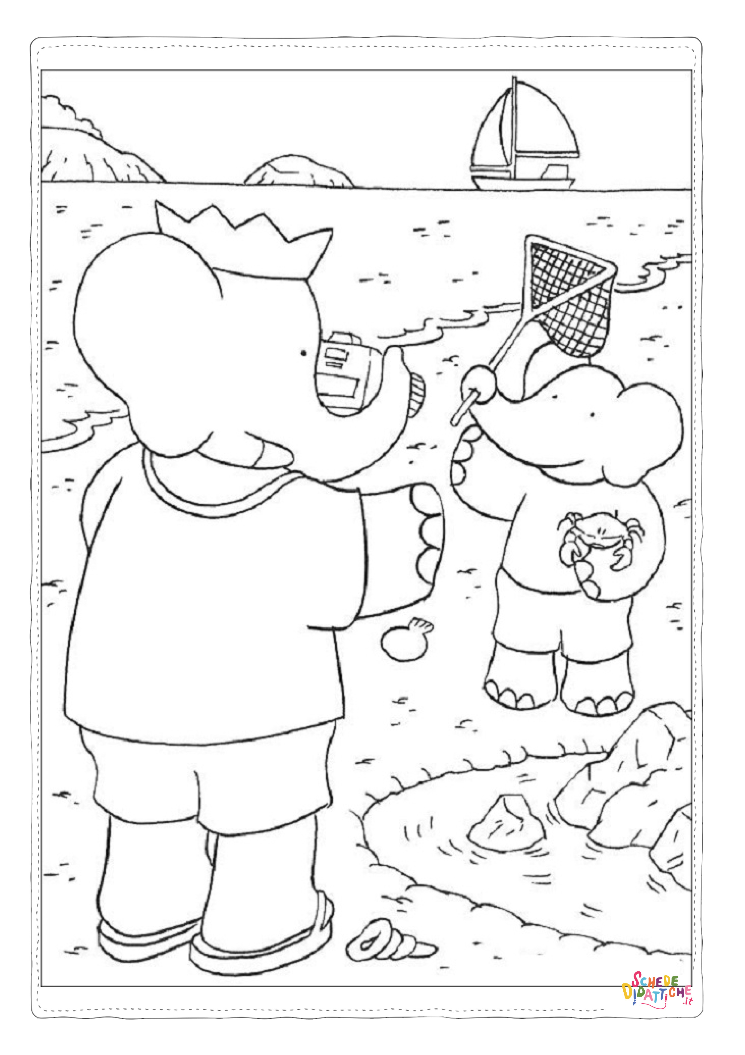 Disegno di Barbapap da stampare e colorare 2