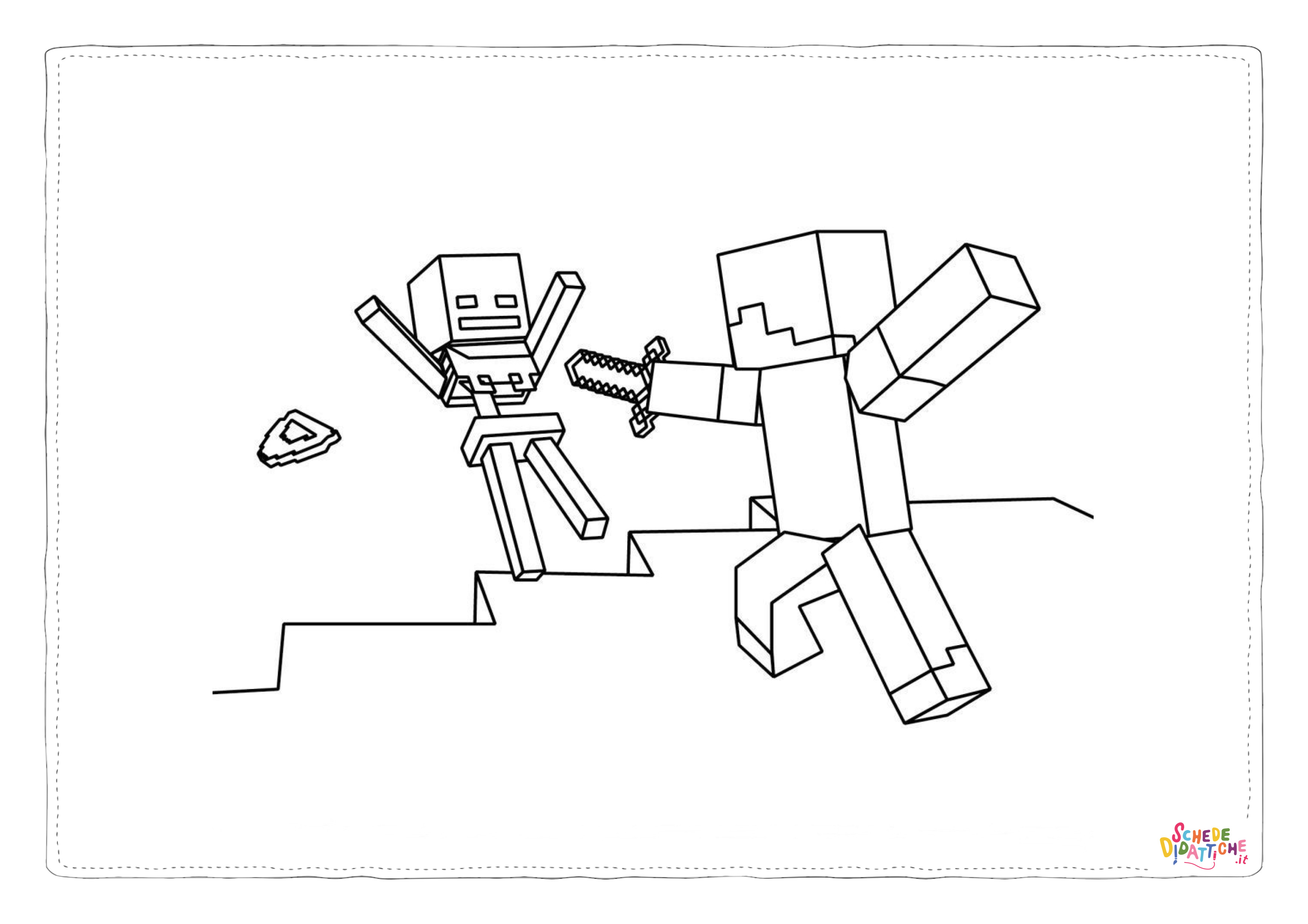 Disegno "Disegno di Minecraft da stampare e colorare 1" Disegno di Minecraft da stampare e colorare 1