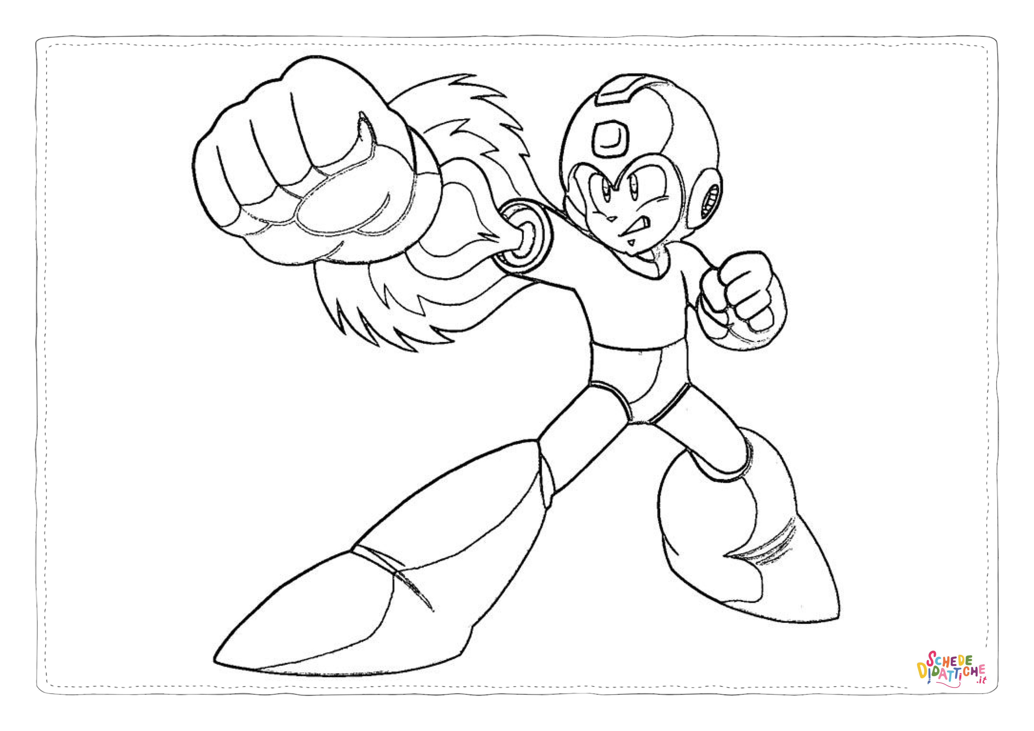 Disegno "Disegno di Mega Man da stampare e colorare 5" Disegno di Mega Man da stampare e colorare 5