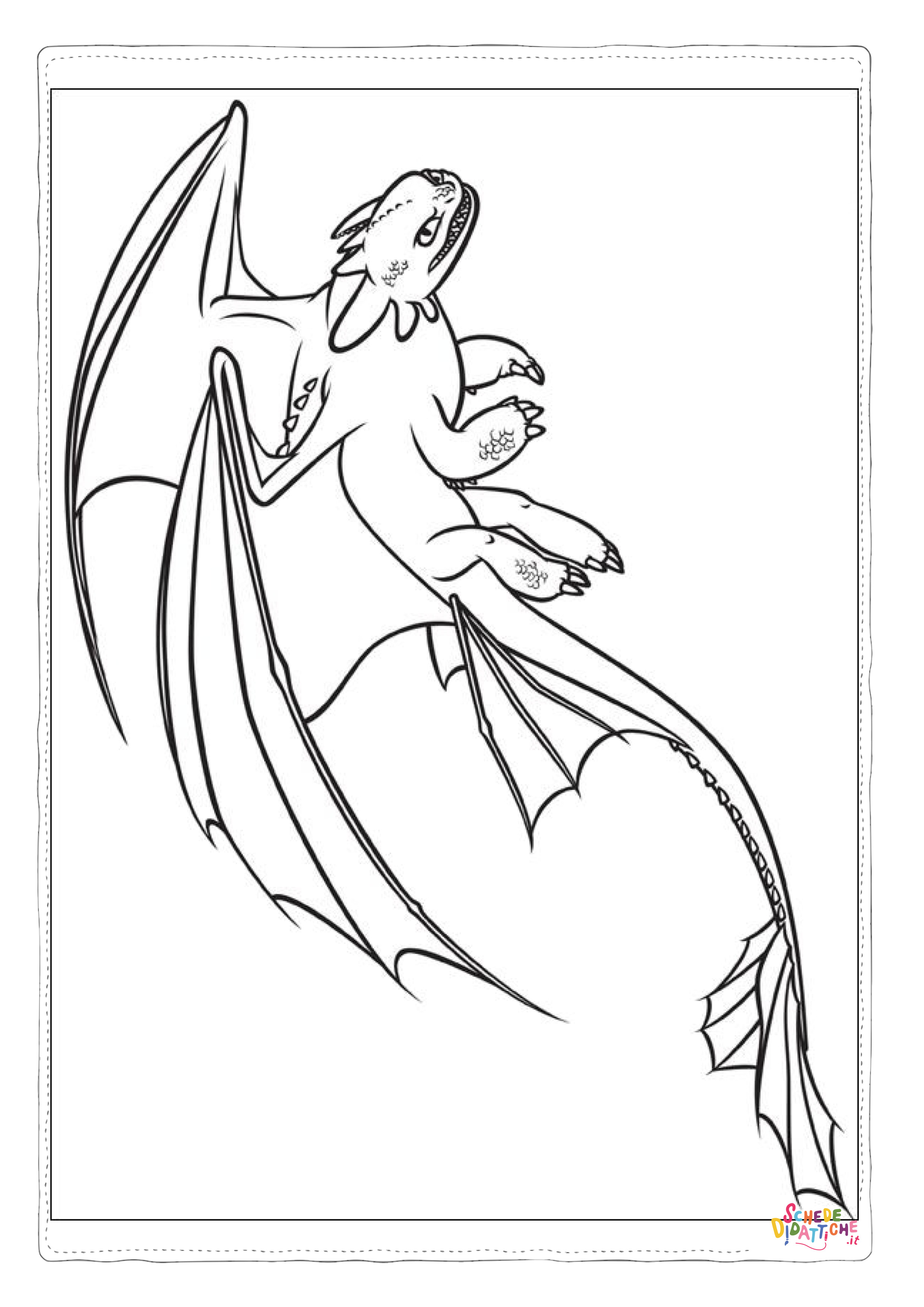 Disegno "Disegno di Dragon Trainer da stampare e colorare 32" Disegno di Dragon Trainer da stampare e colorare 32