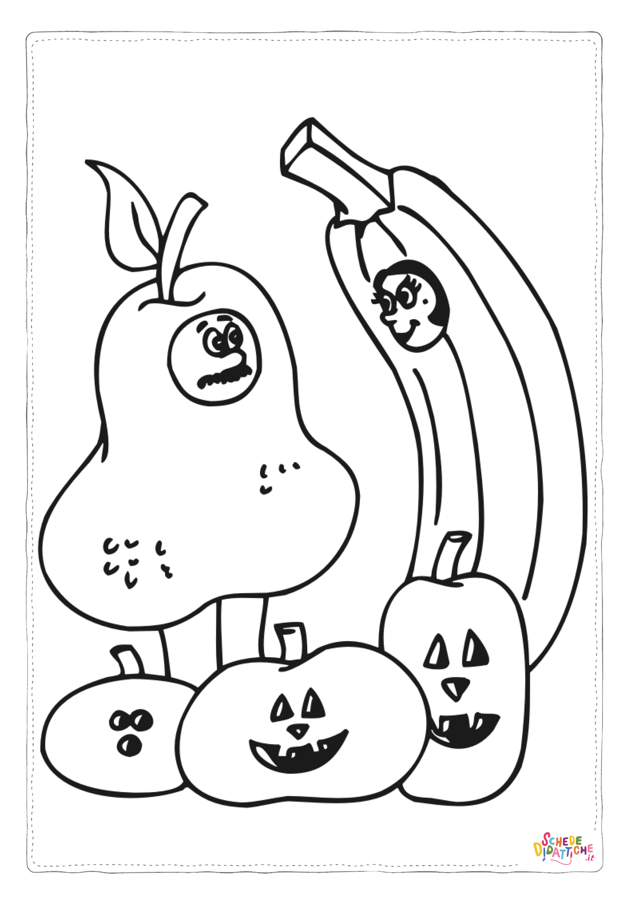 Disegno di zucca di Halloween da stampare e colorare 53