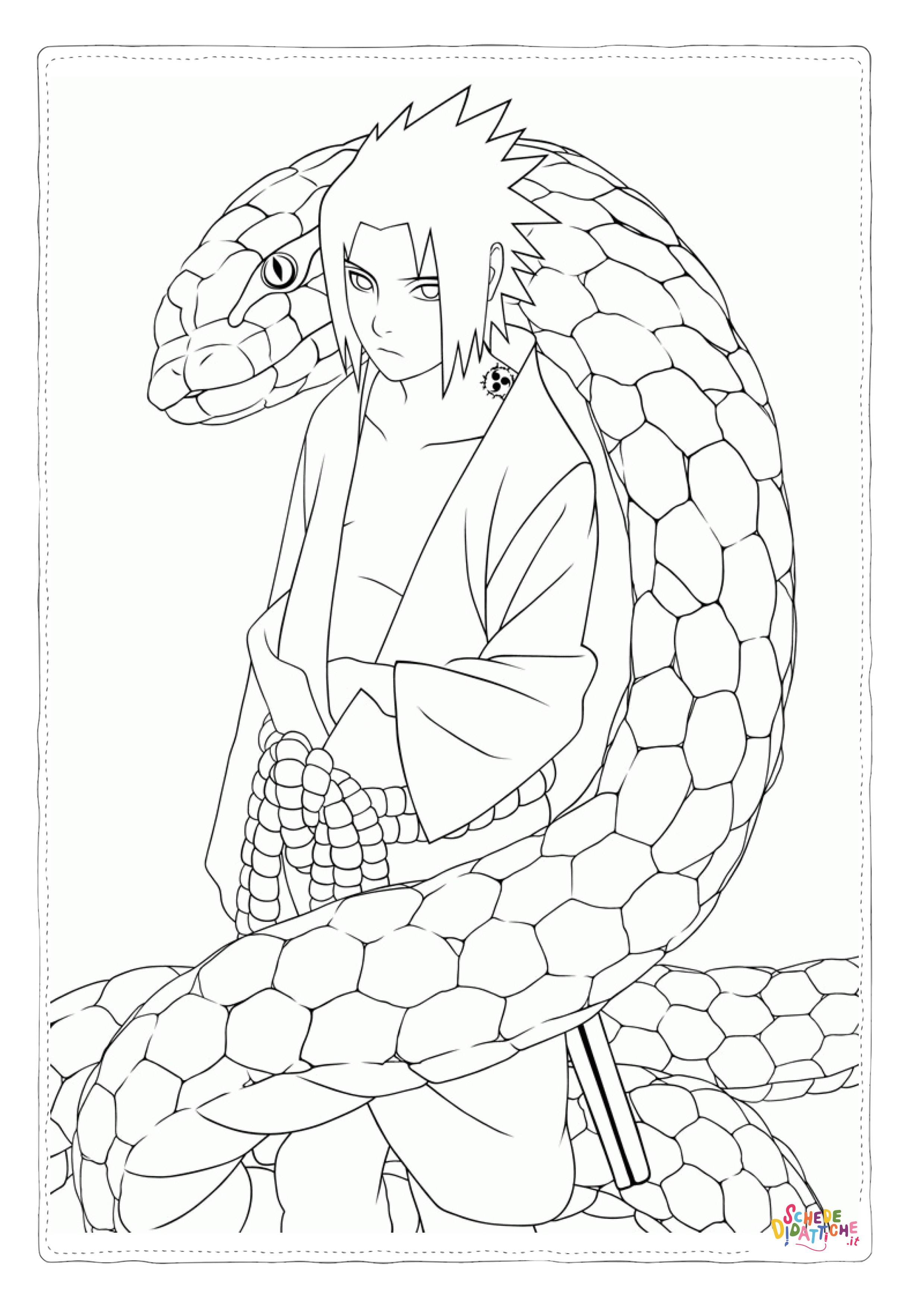 Disegno "Disegno di Naruto da stampare e colorare 1" Disegno di Naruto da stampare e colorare 1
