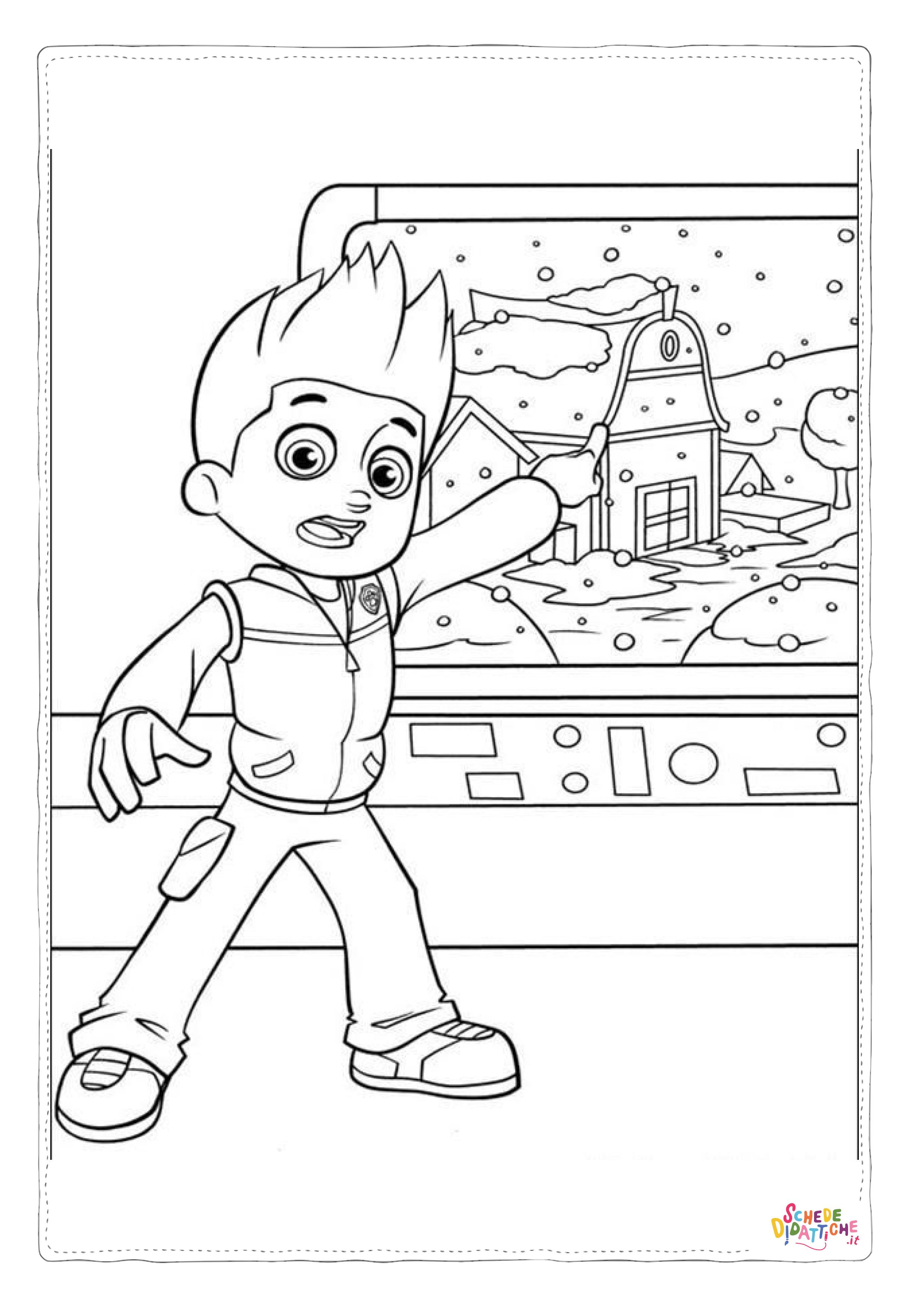 Disegno "Disegno di bambino da stampare e colorare 2" Disegno di bambino da stampare e colorare 2