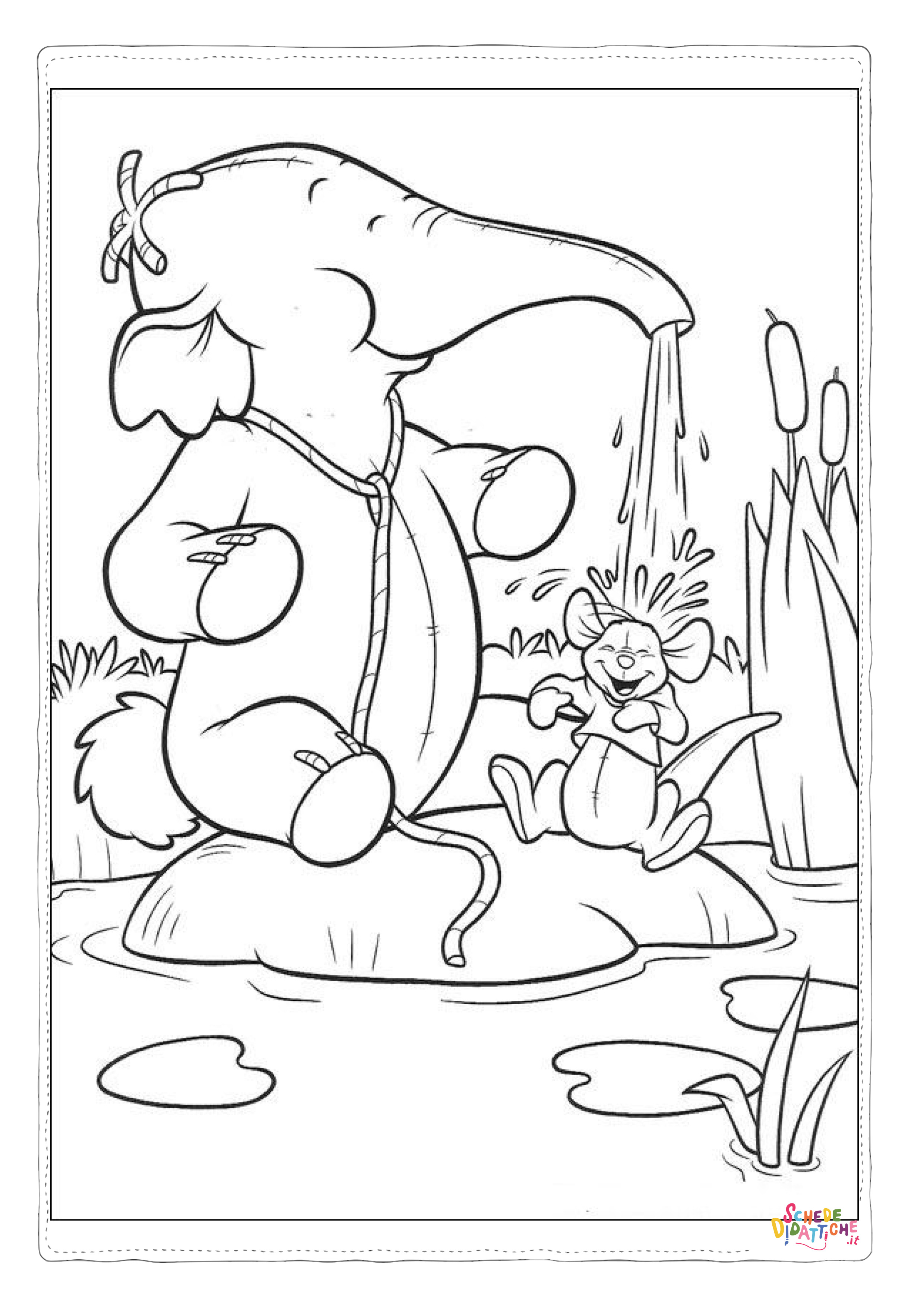 Disegno di Dumbo da stampare e colorare 45