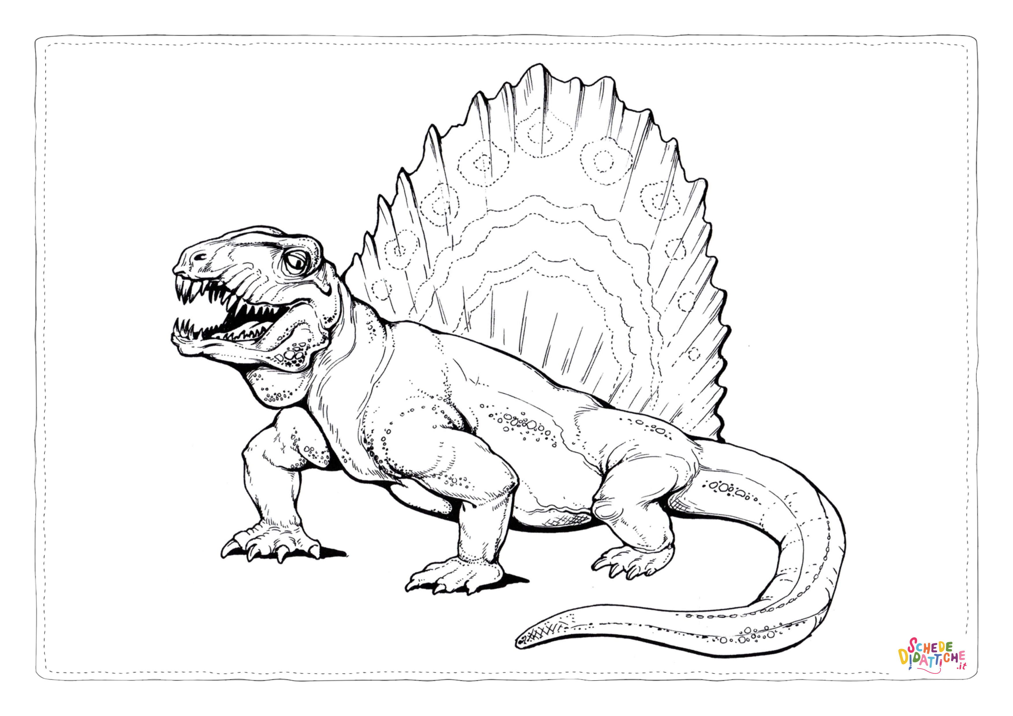 Disegno "Disegno di Spinosauro da stampare e colorare 4" Disegno di Spinosauro da stampare e colorare 4