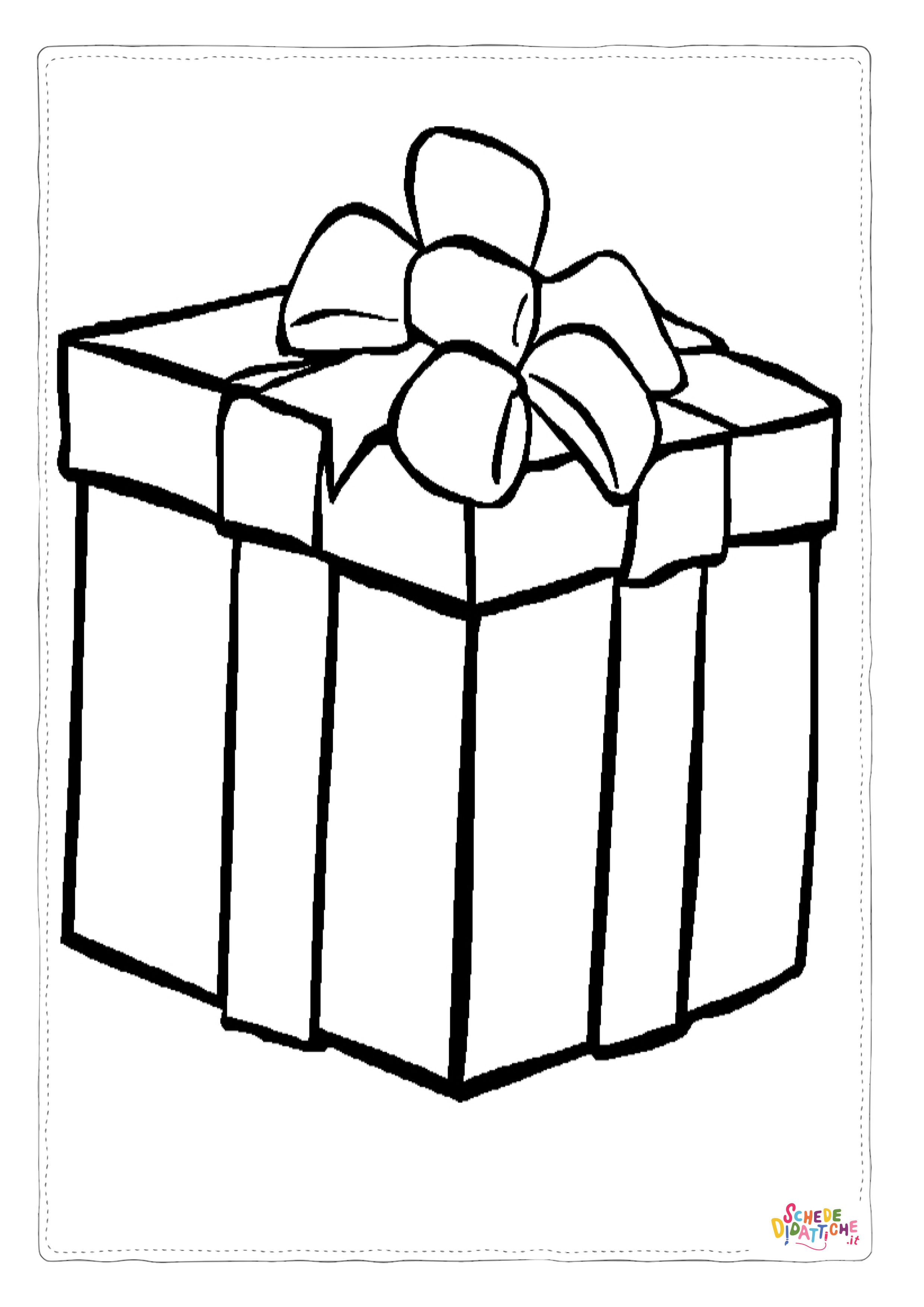 Disegno "Disegno di regalo da stampare e colorare 21" Disegno di regalo da stampare e colorare 21