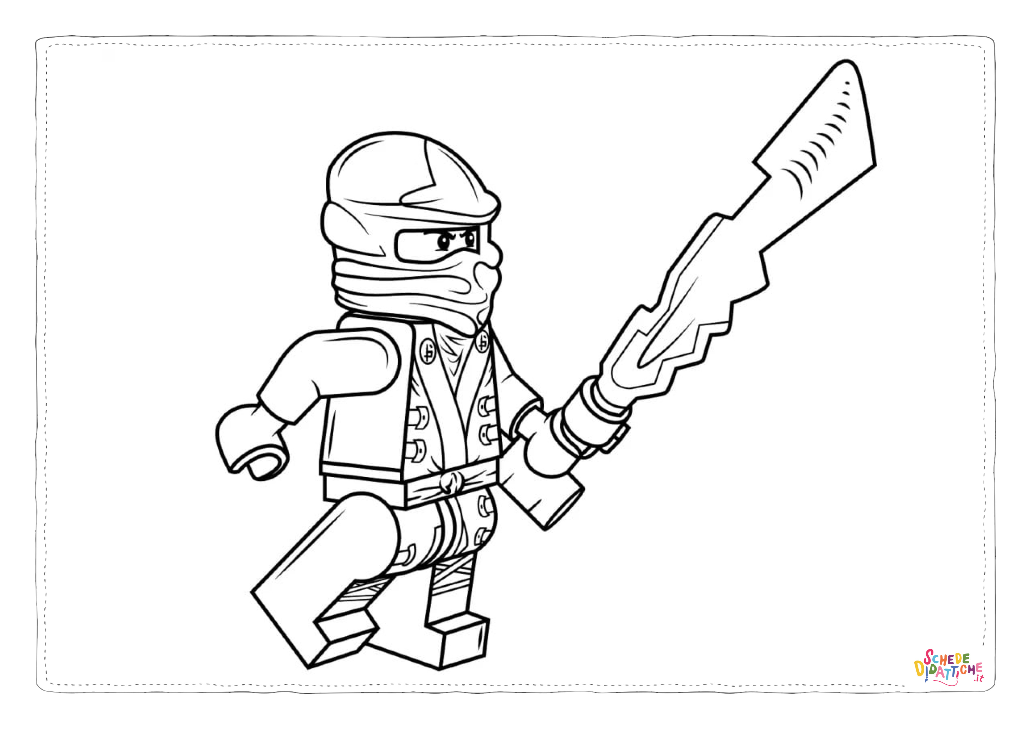 Disegno di Ninja Go da stampare e colorare 29