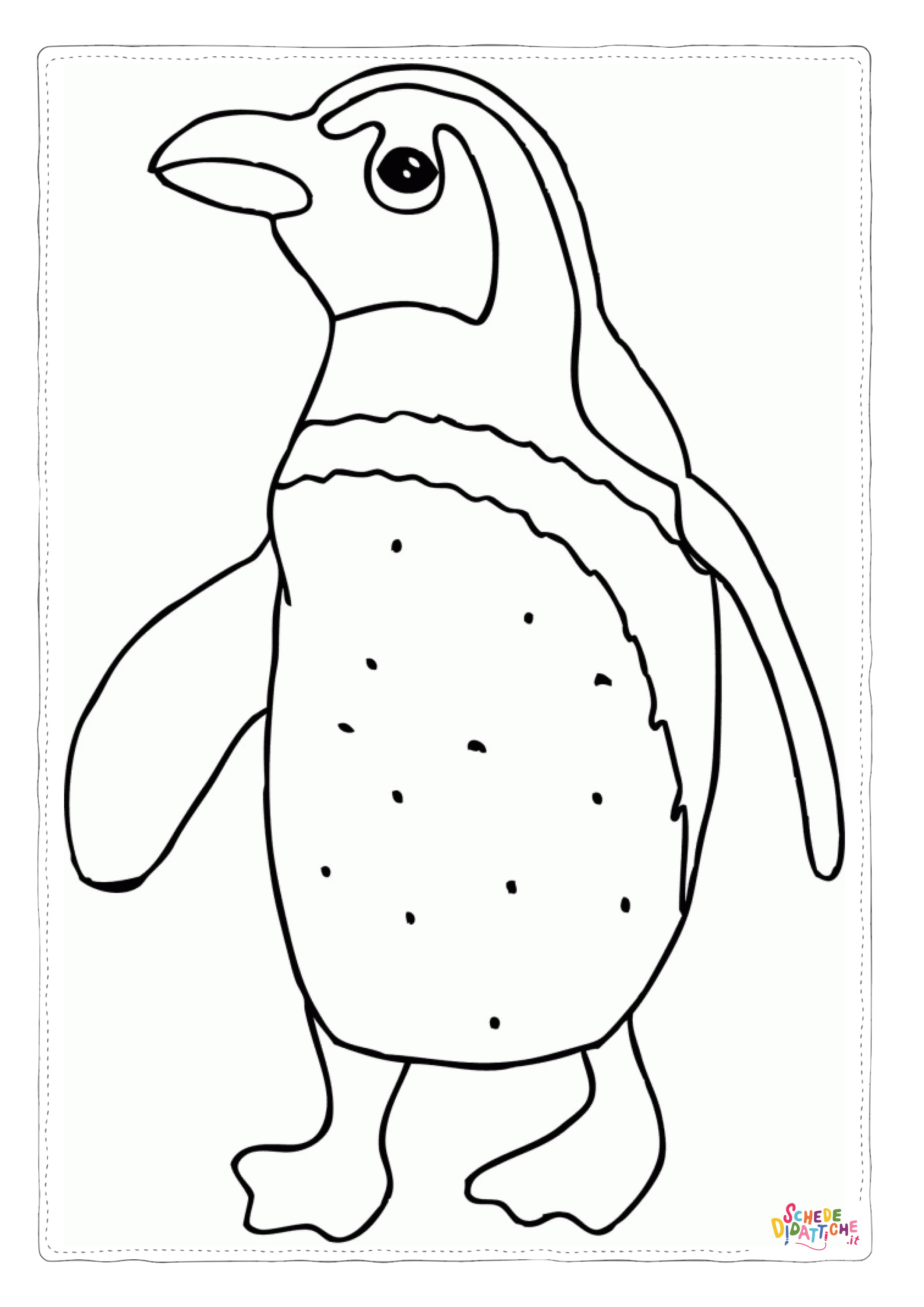 Disegno "Disegno di pinguino da stampare e colorare 22" Disegno di pinguino da stampare e colorare 22