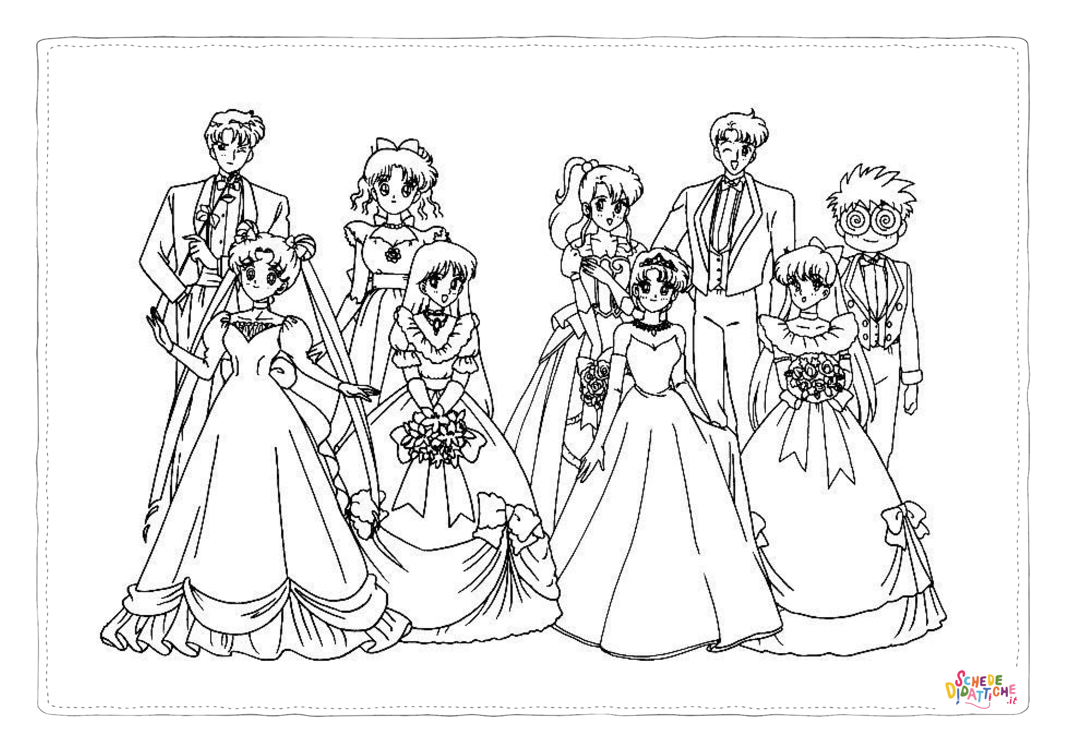 Disegno "Disegno di Sailor Moon da stampare e colorare 84" Disegno di Sailor Moon da stampare e colorare 84