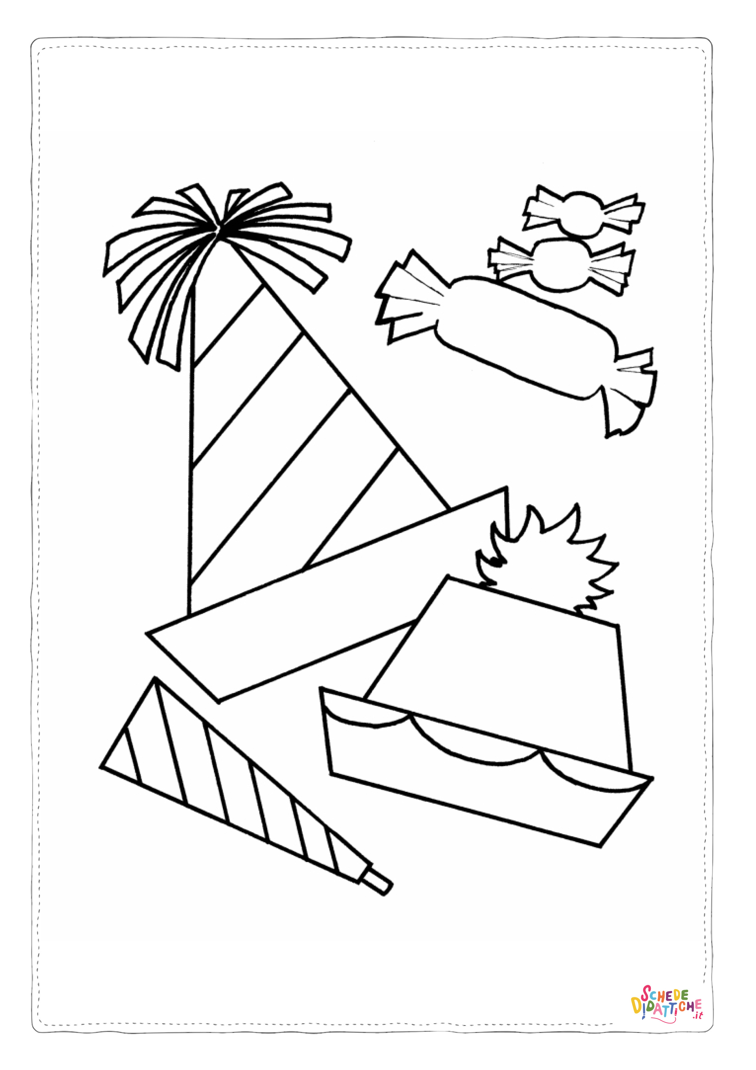 Disegno "Disegno di compleanno da stampare e colorare 201" Disegno di compleanno da stampare e colorare 201