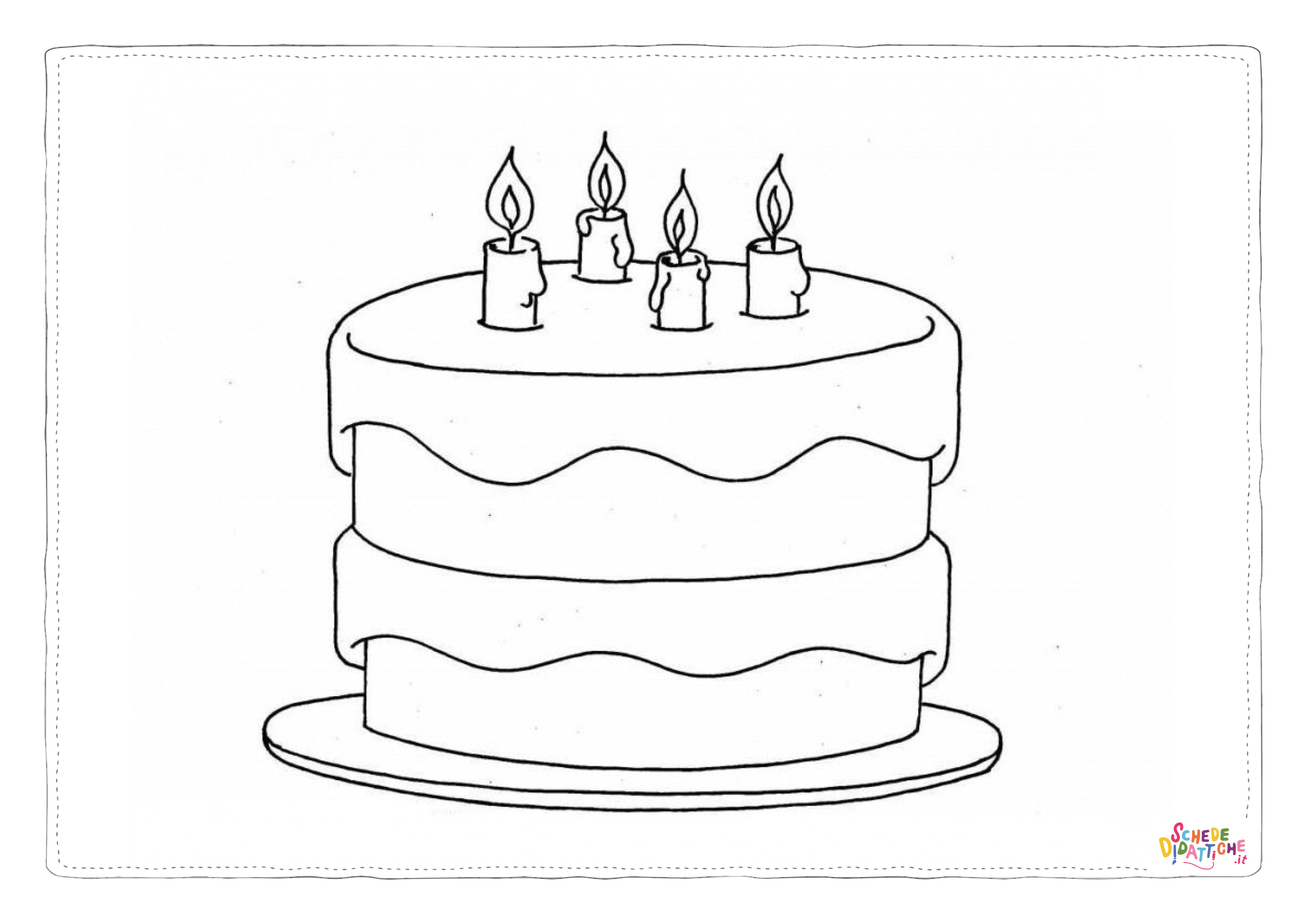 Disegno "Disegno di compleanno da stampare e colorare 25" Disegno di compleanno da stampare e colorare 25