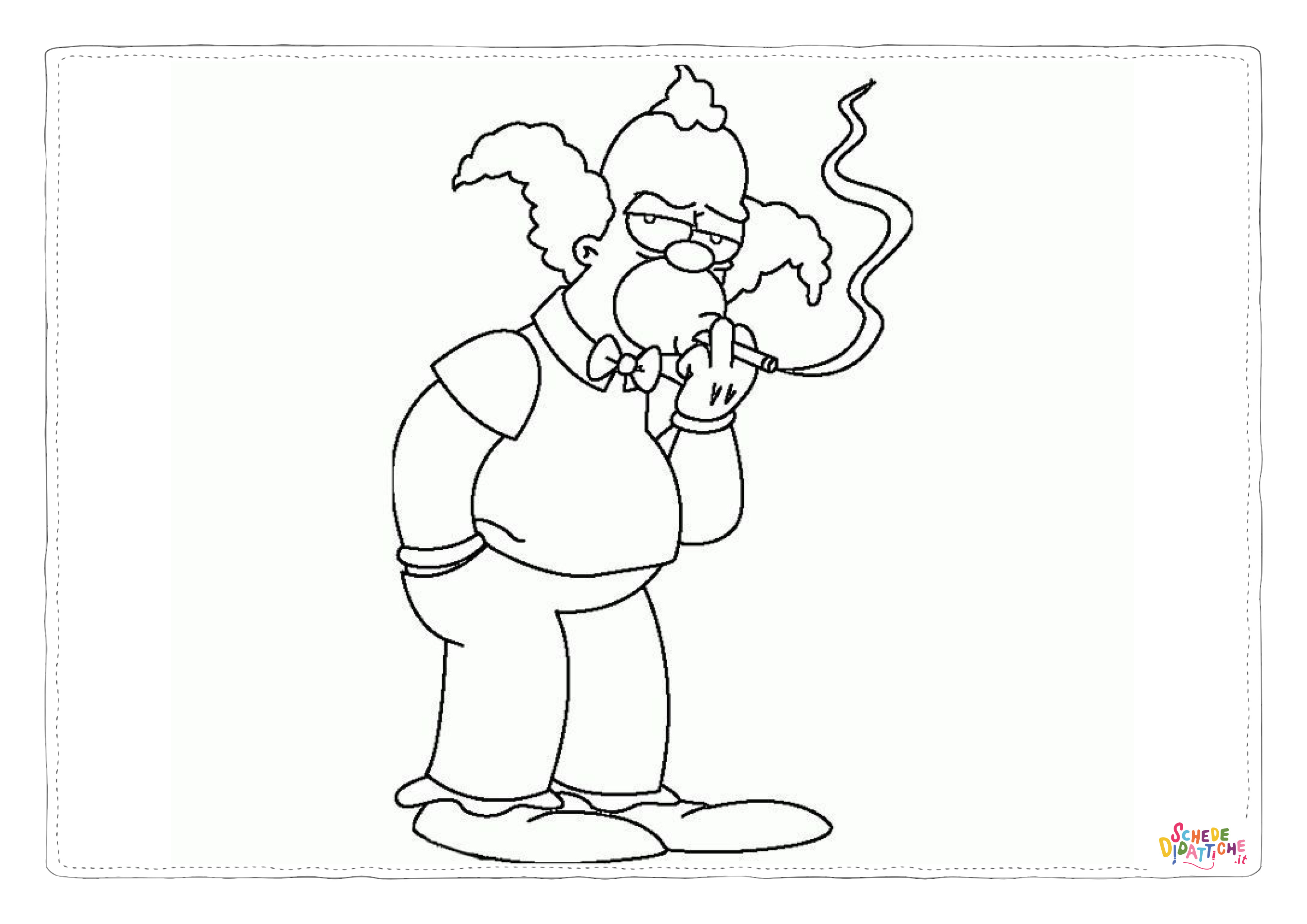 Disegno "Disegno di I Simpson da stampare e colorare 65" Disegno di I Simpson da stampare e colorare 65
