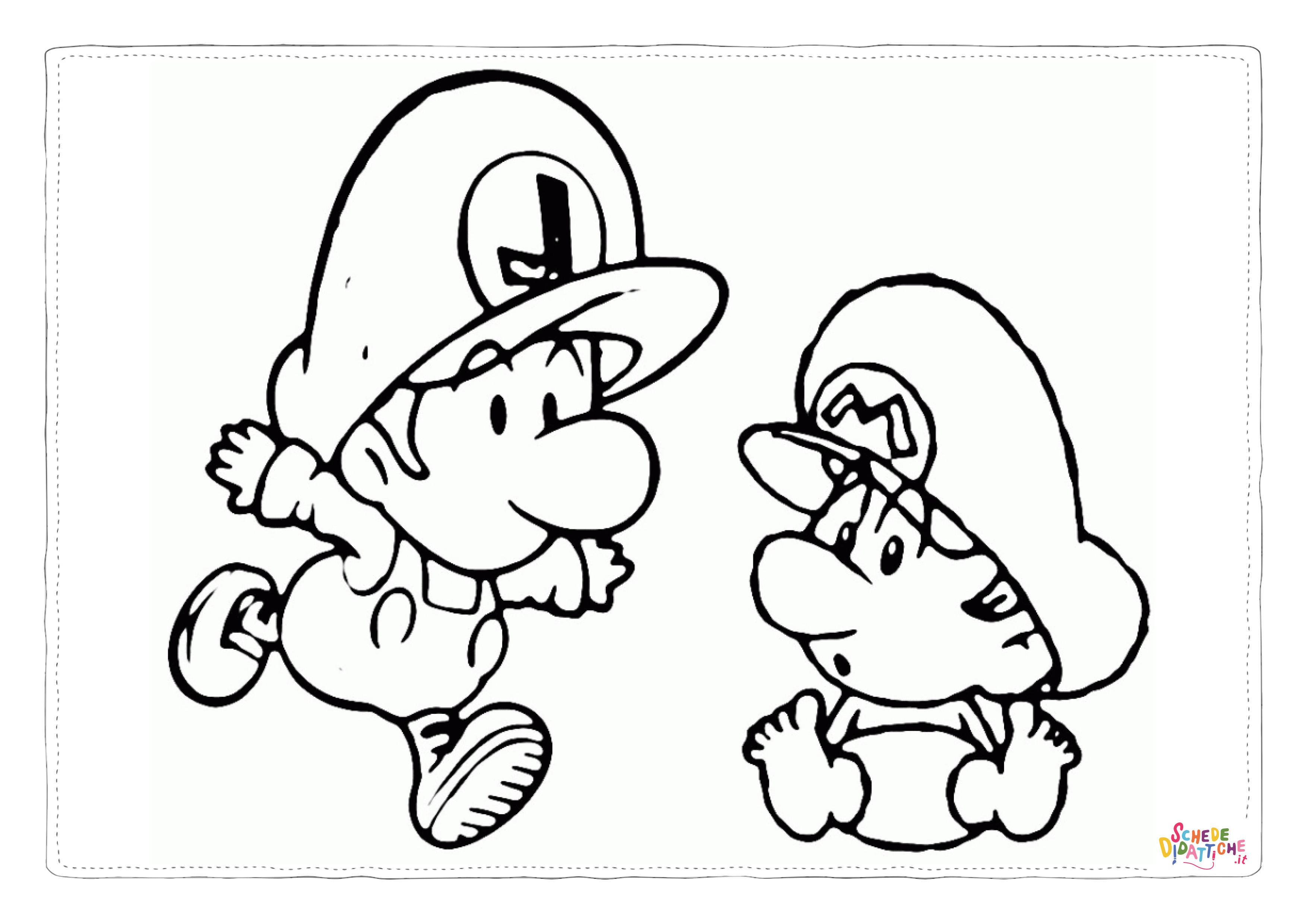 Disegno "Disegno di Super Mario da stampare e colorare 65" Disegno di Super Mario da stampare e colorare 65