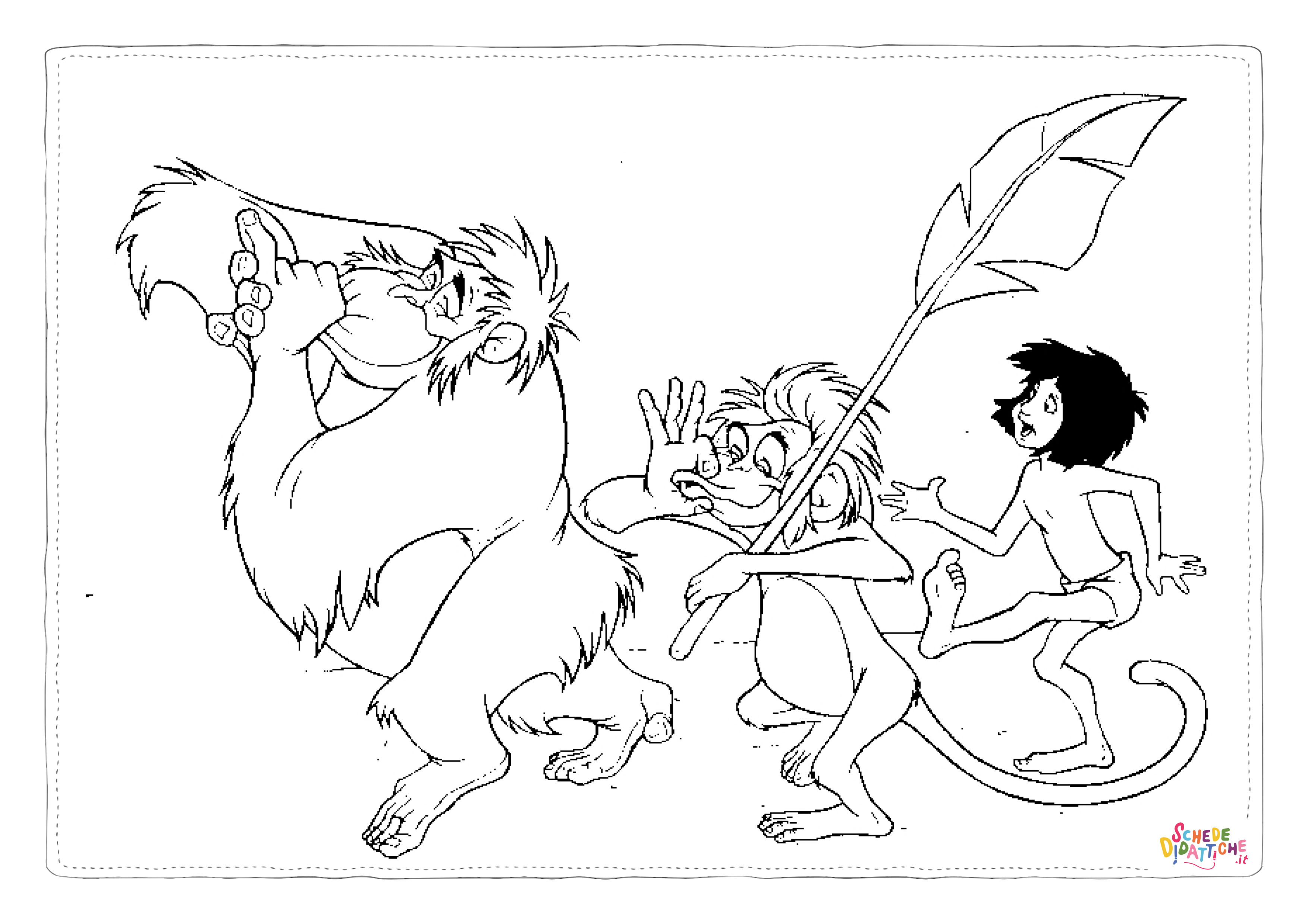 Disegno di Il libro della giungla da stampare e colorare 12