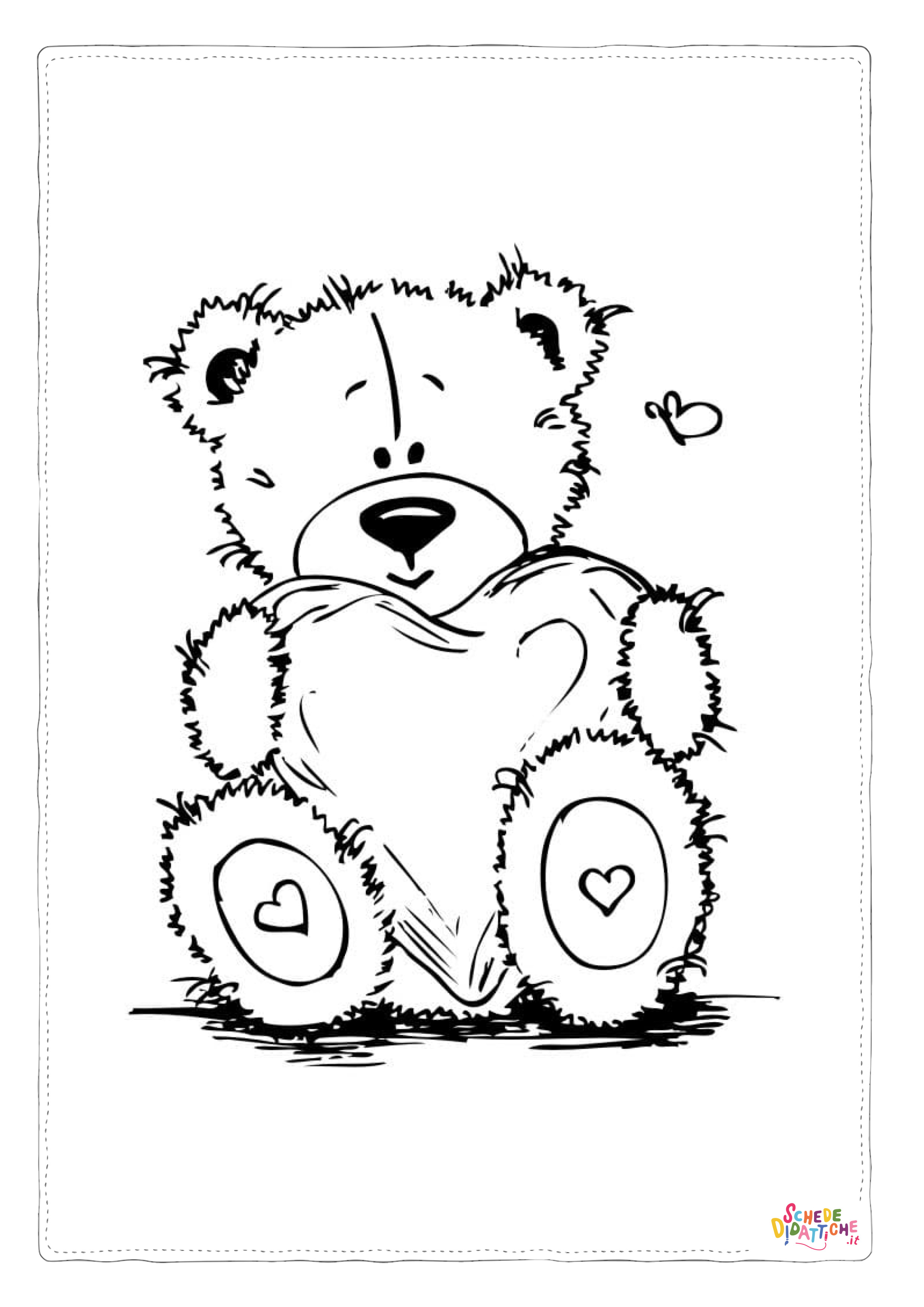Disegno "Disegno di San Valentino da stampare e colorare 58" Disegno di San Valentino da stampare e colorare 58