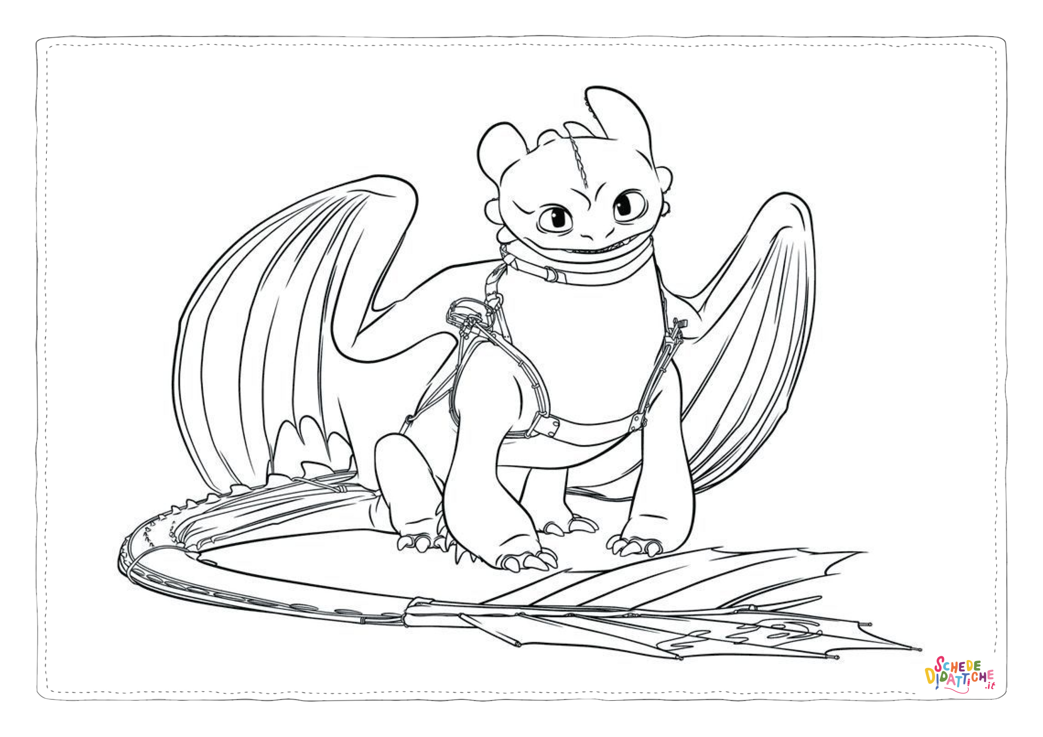 Disegno "Disegno di Dragon Trainer da stampare e colorare 11" Disegno di Dragon Trainer da stampare e colorare 11
