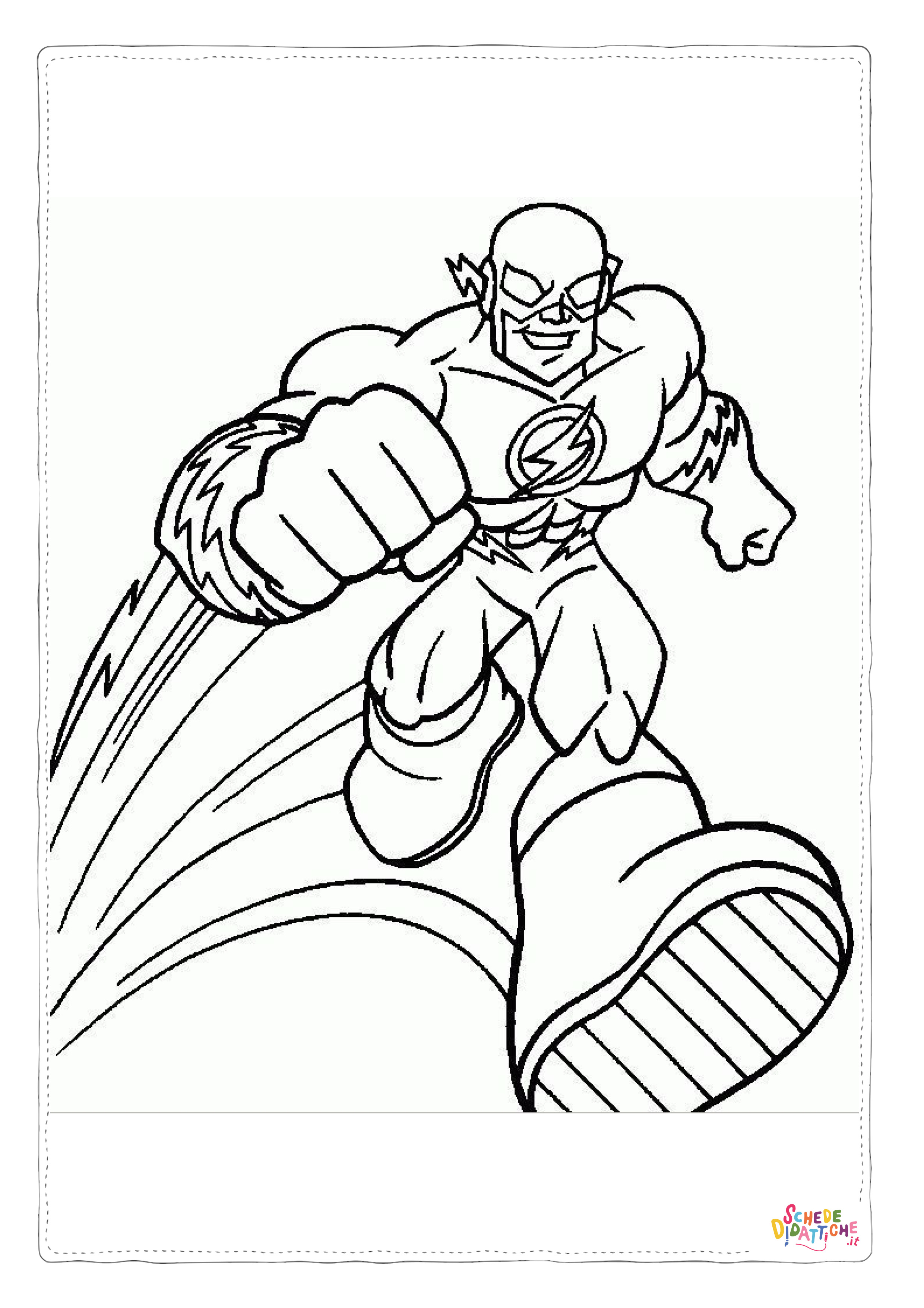 Disegno di Flash da stampare e colorare 14