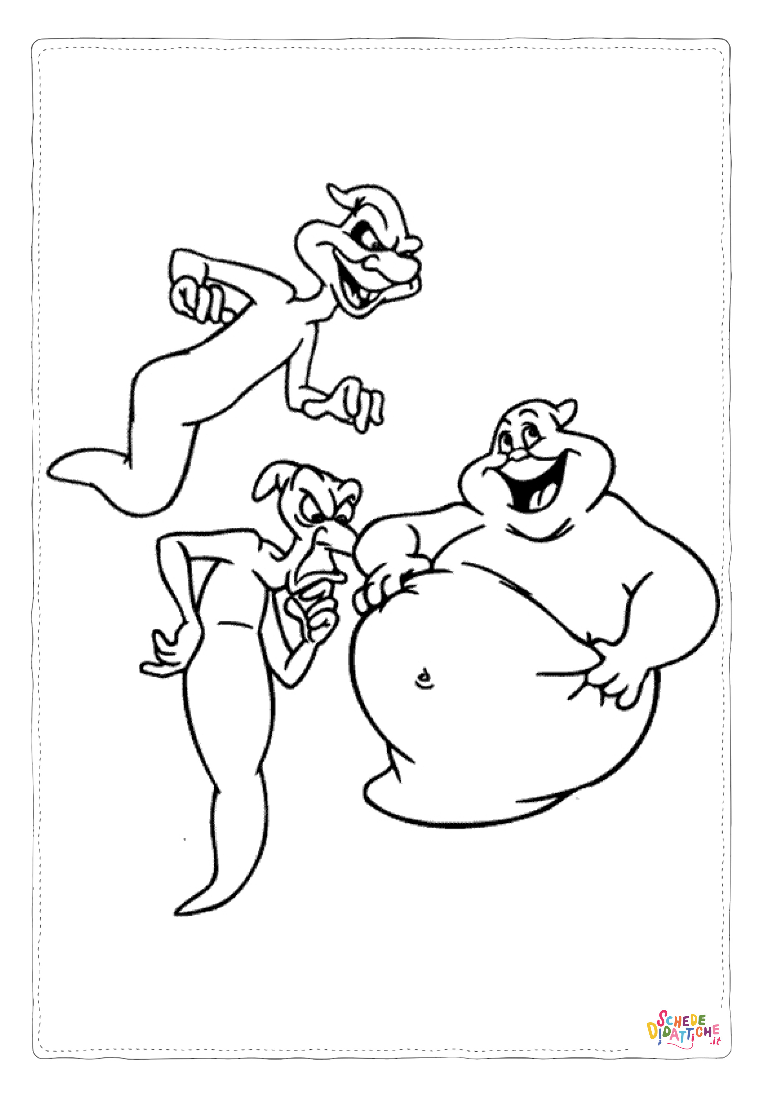 Disegno "Disegno di Casper da stampare e colorare 20" Disegno di Casper da stampare e colorare 20