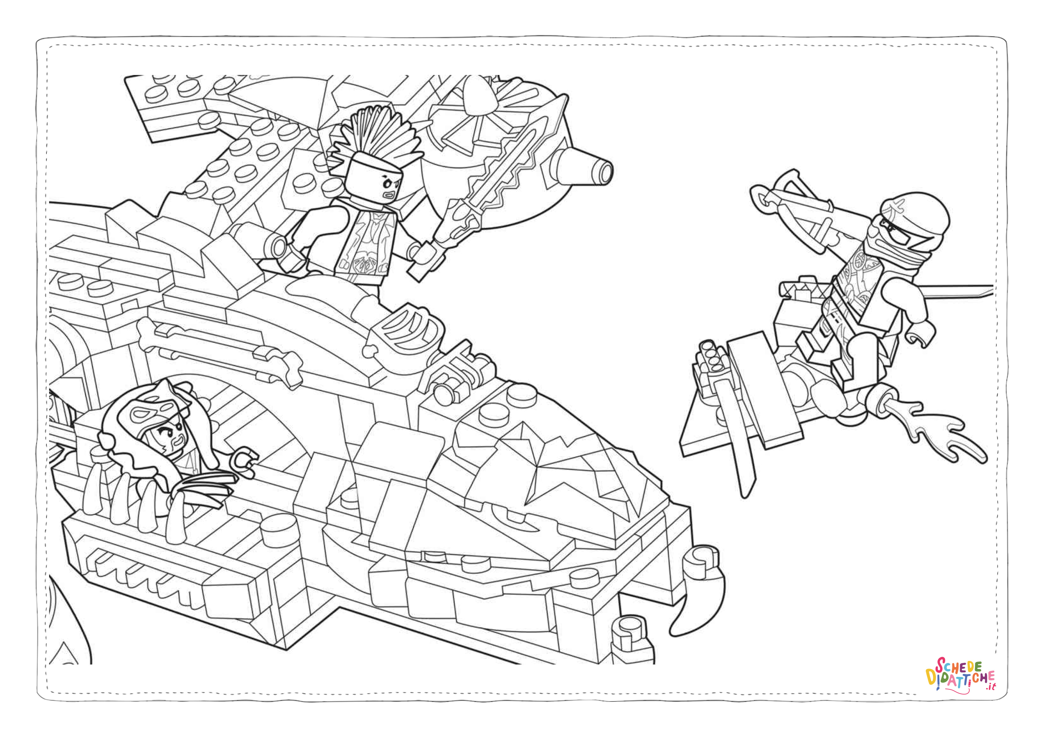 Disegno "Disegno di Ninja Go da stampare e colorare 6" Disegno di Ninja Go da stampare e colorare 6
