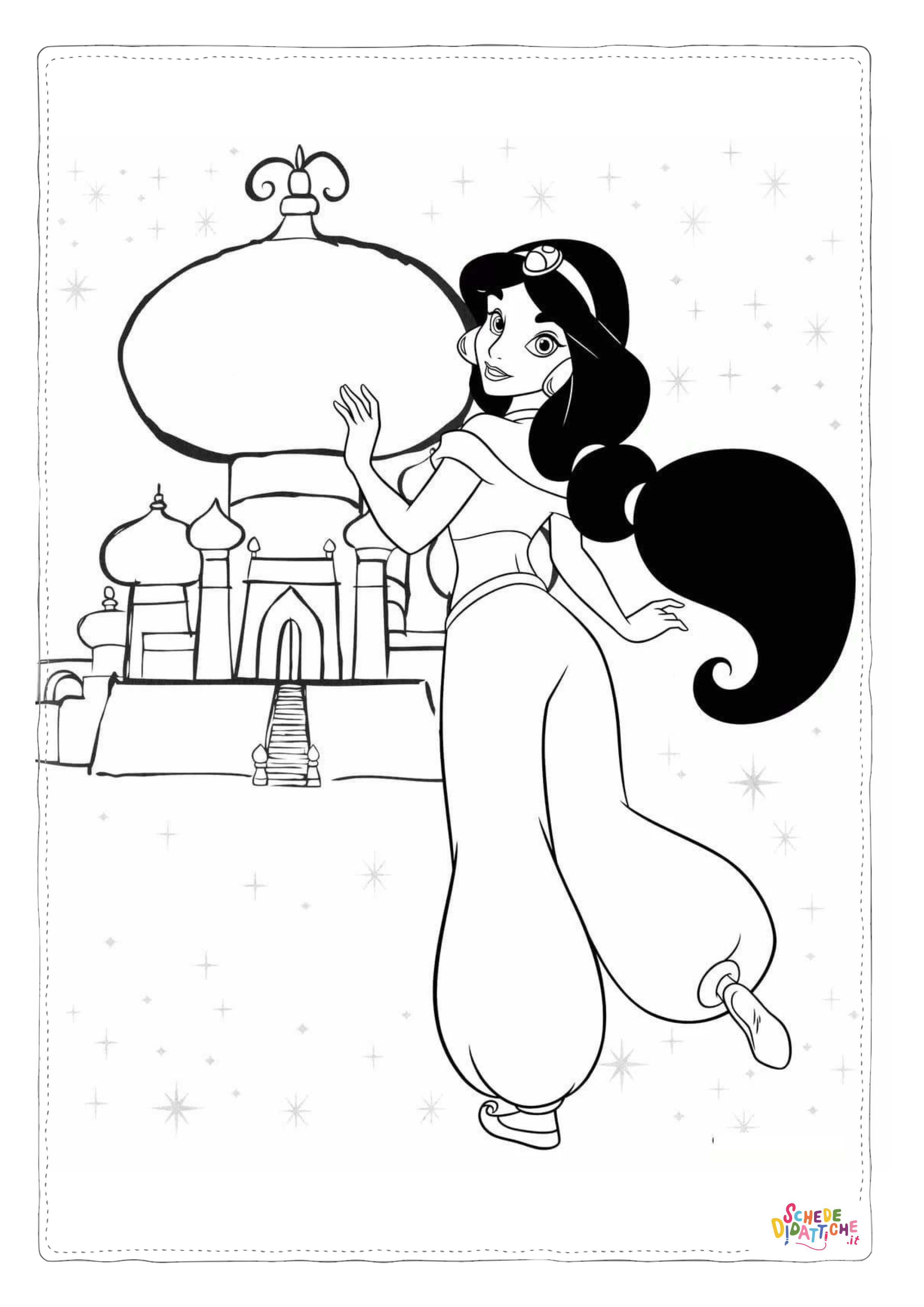 Disegno di Aladdin da stampare e colorare 113