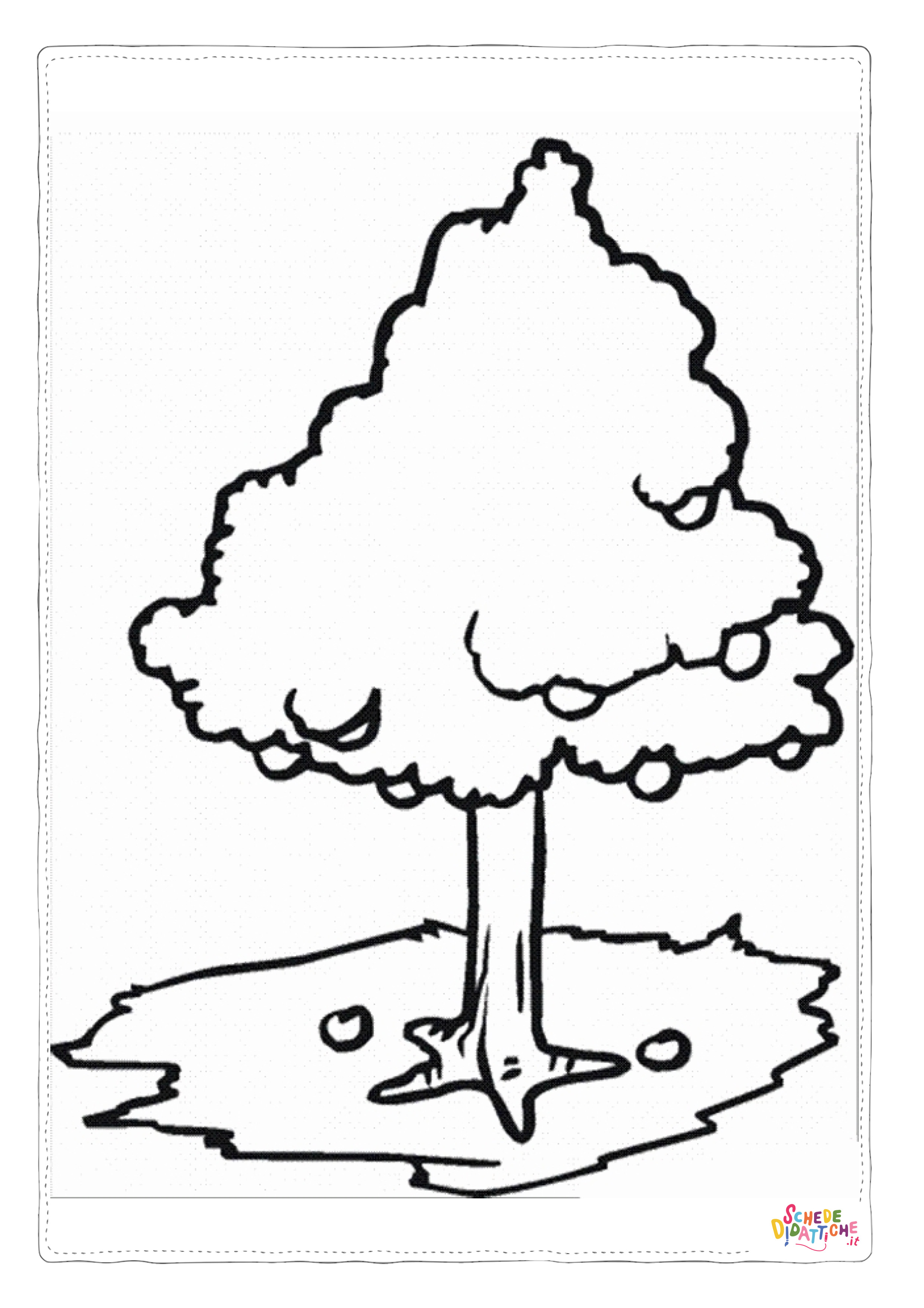 Disegno di albero di Natale da stampare e colorare 98