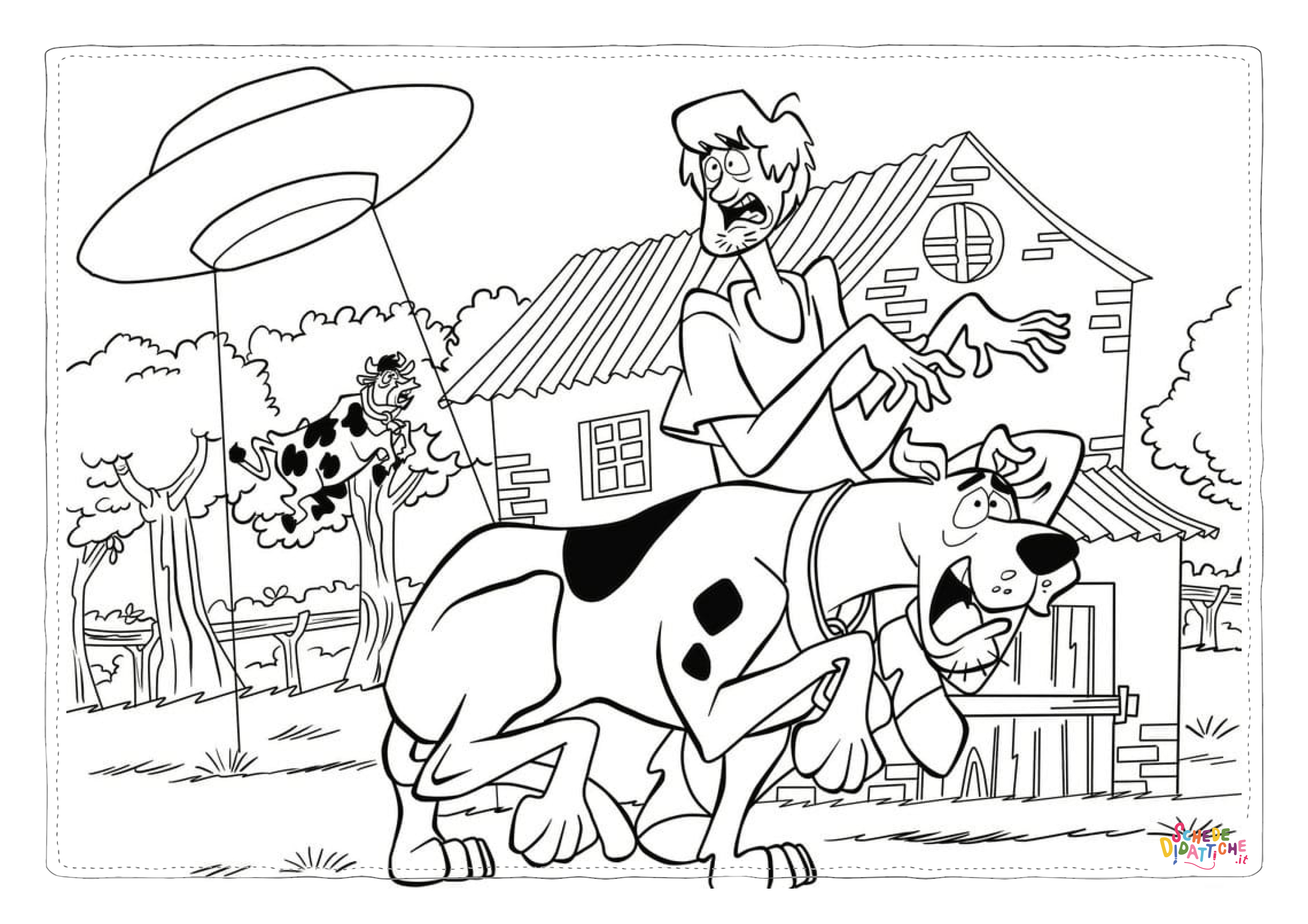 Disegno di Scooby Doo da stampare e colorare 133