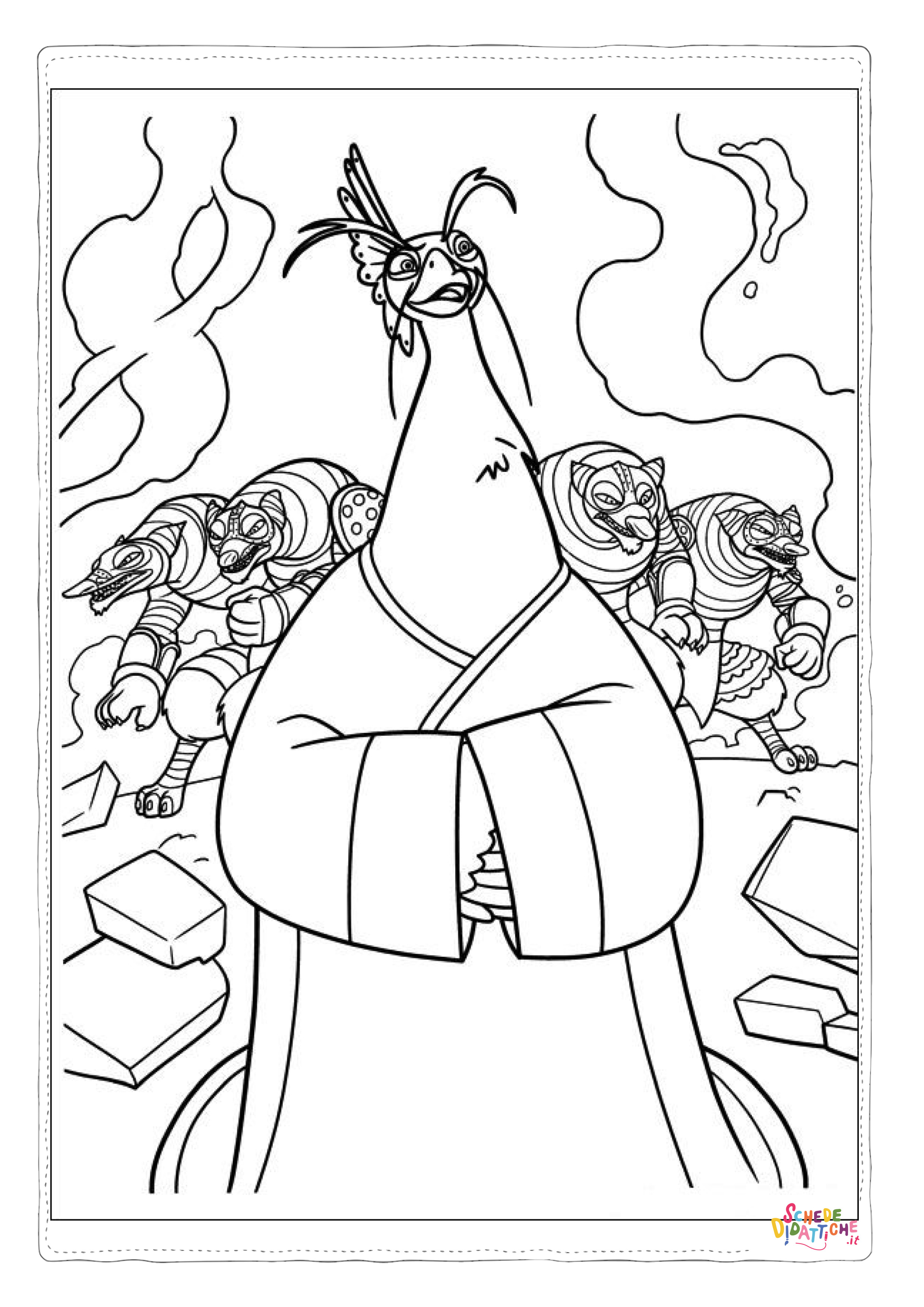 Disegno di Kung Fu Panda da stampare e colorare 18