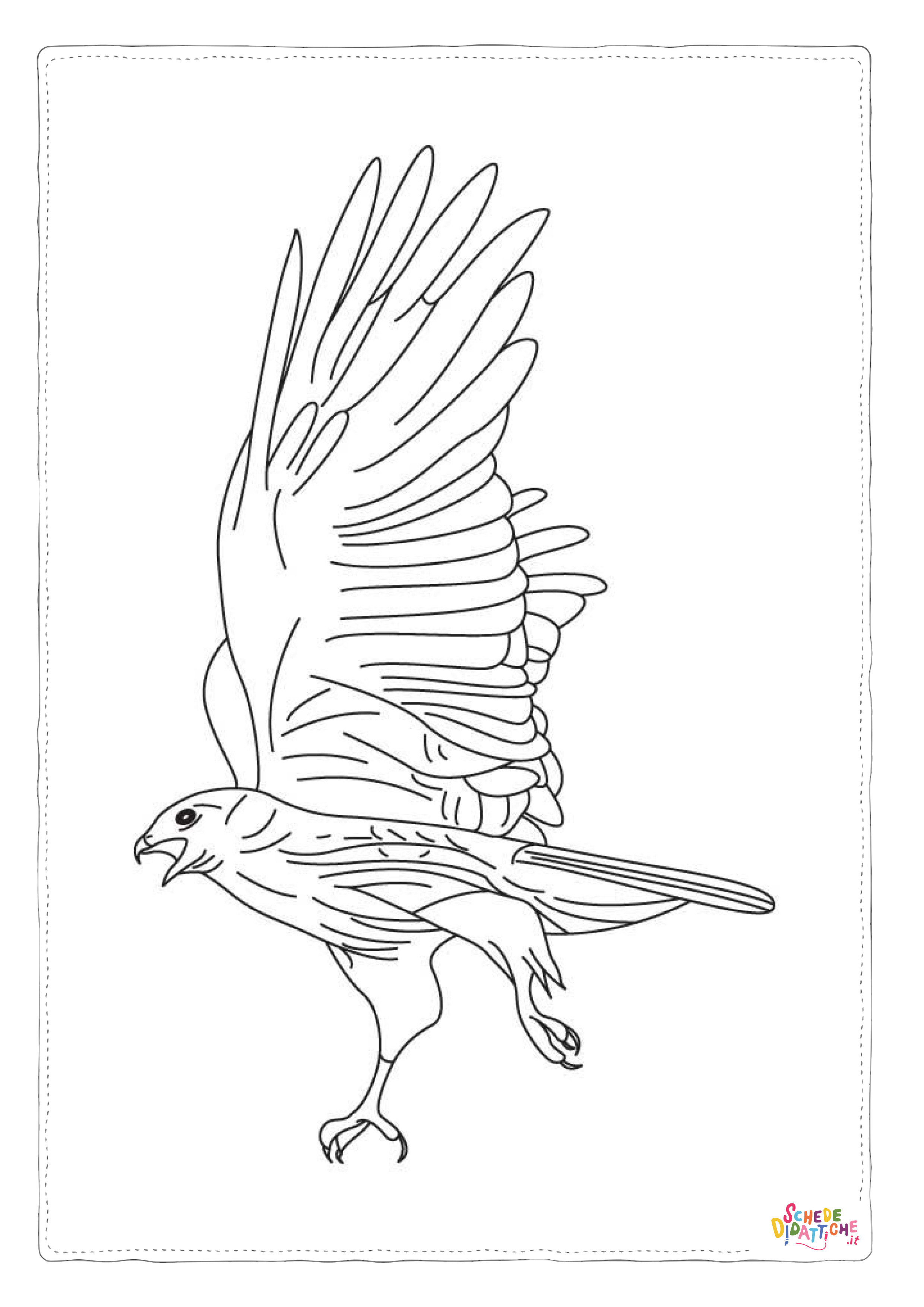 Disegno "Disegno di uccello da stampare e colorare 30" Disegno di uccello da stampare e colorare 30