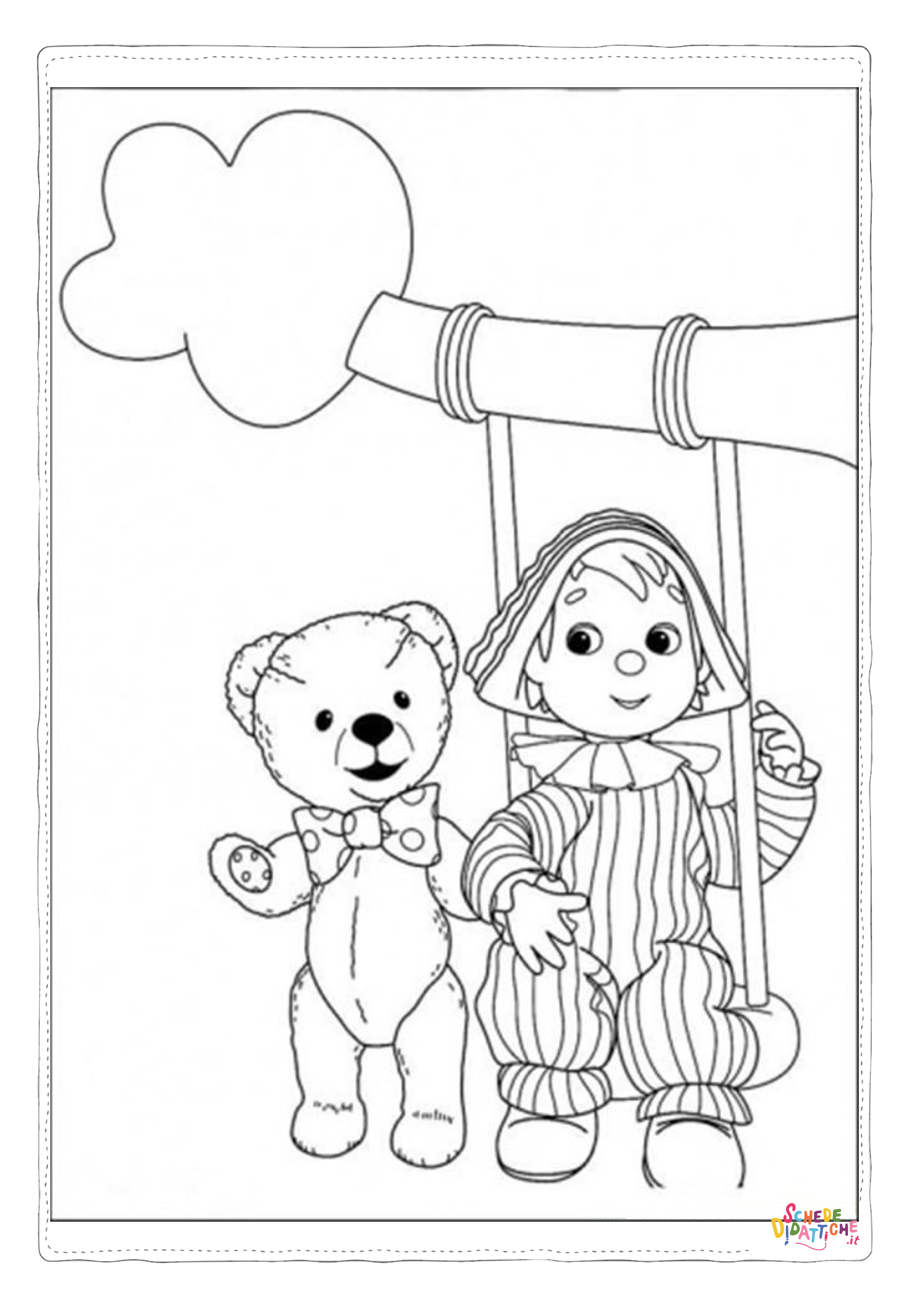 Disegno "Disegno di bambino da stampare e colorare 42" Disegno di bambino da stampare e colorare 42