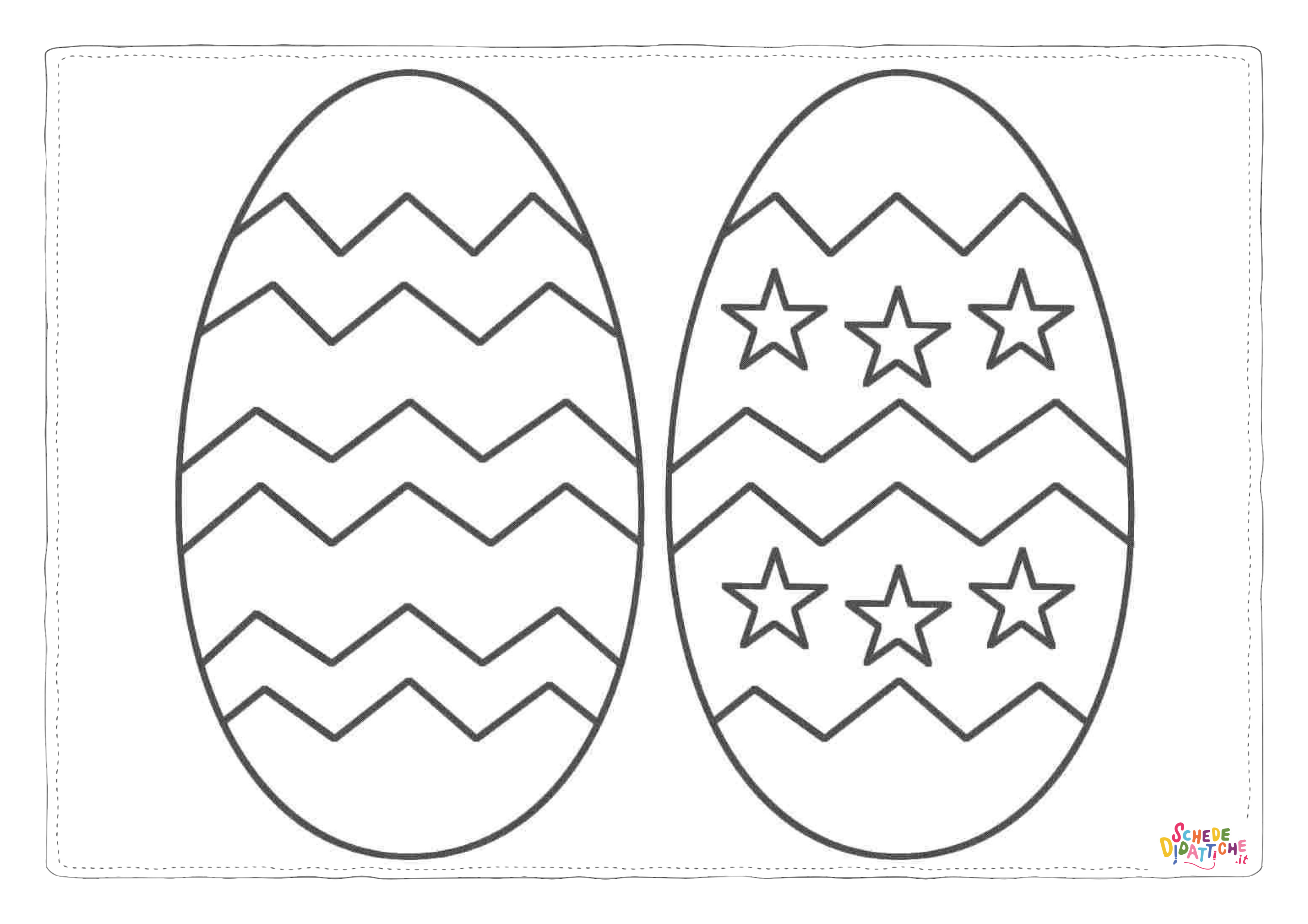 Disegno "Disegno di uovo di Pasqua da stampare e colorare 185" Disegno di uovo di Pasqua da stampare e colorare 185
