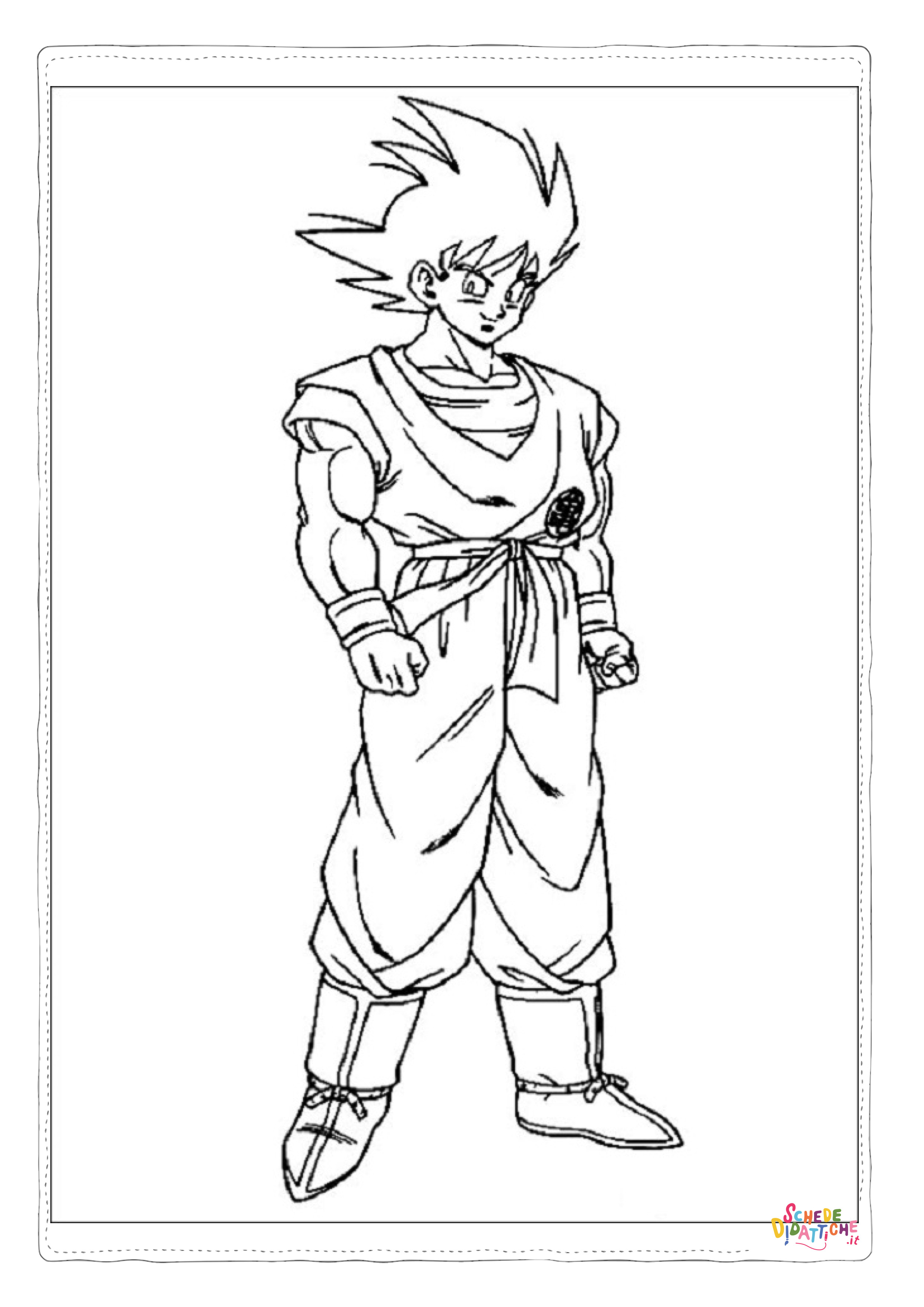 Disegno "Disegno di Dragon Ball da stampare e colorare 84" Disegno di Dragon Ball da stampare e colorare 84