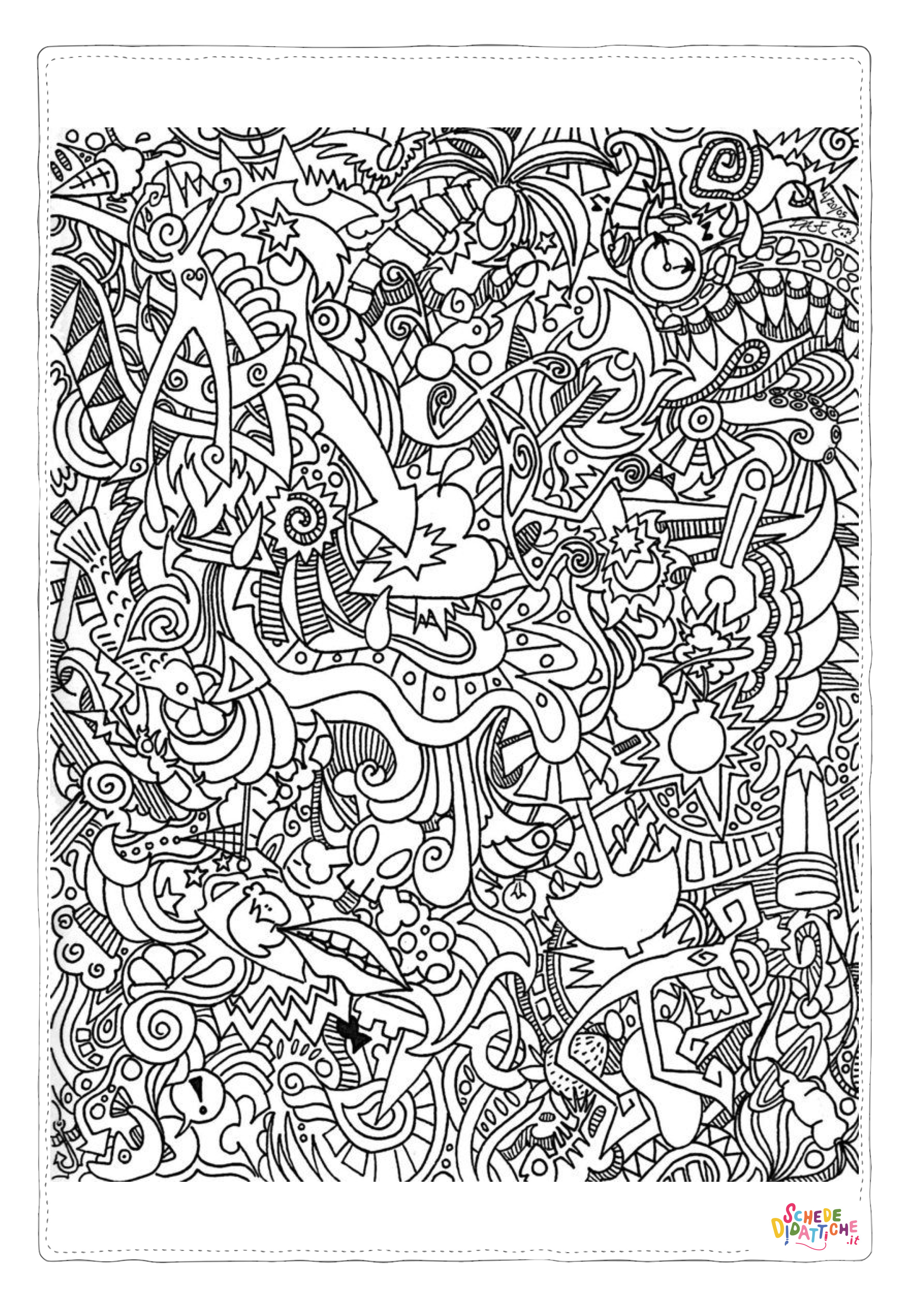 Disegno "Disegno di mandala da stampare e colorare 1128" Disegno di mandala da stampare e colorare 1128