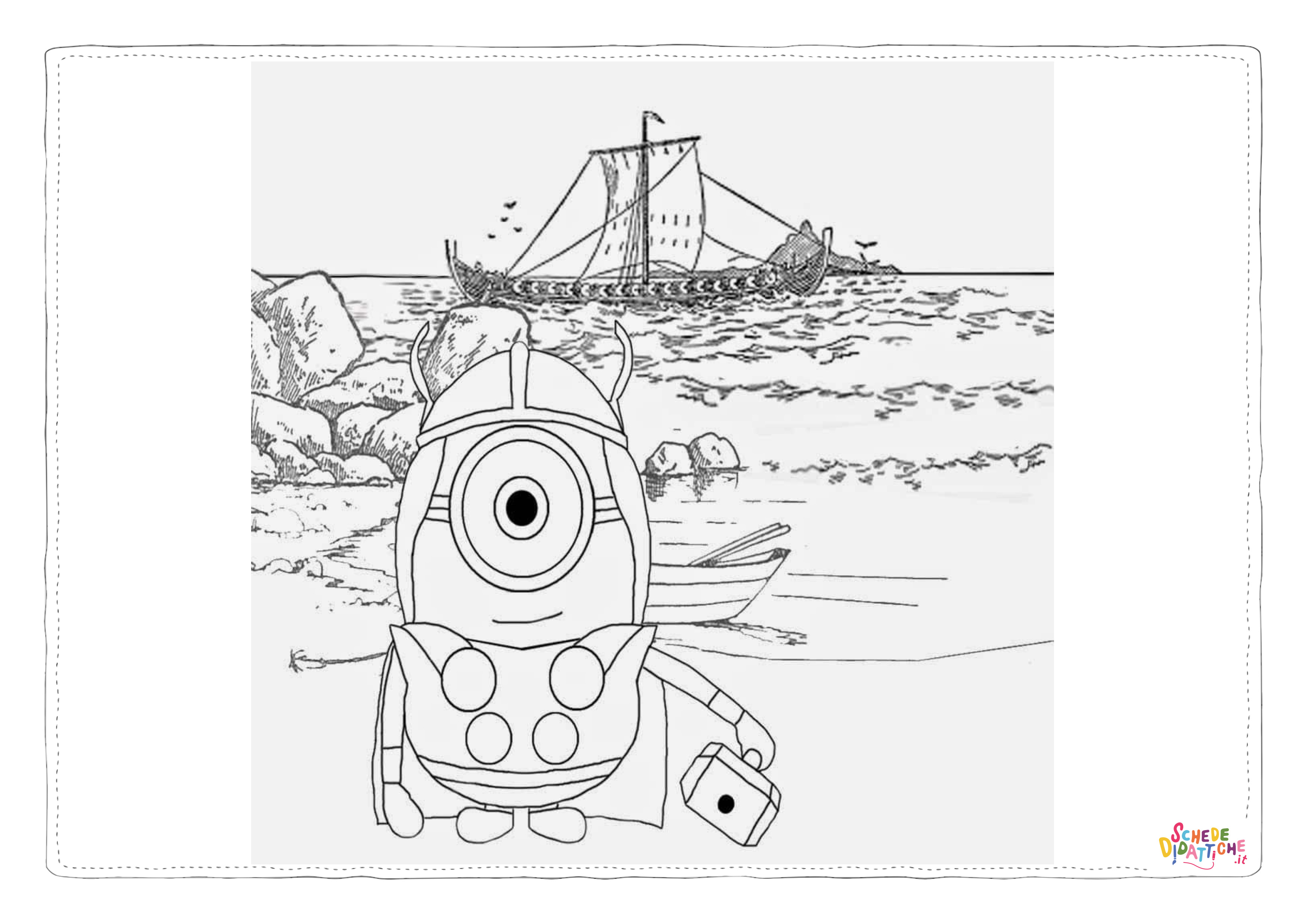 Disegno "Disegno di Cattivissimo me - Minions da stampare e colorare 81" Disegno di Cattivissimo me - Minions da stampare e colorare 81