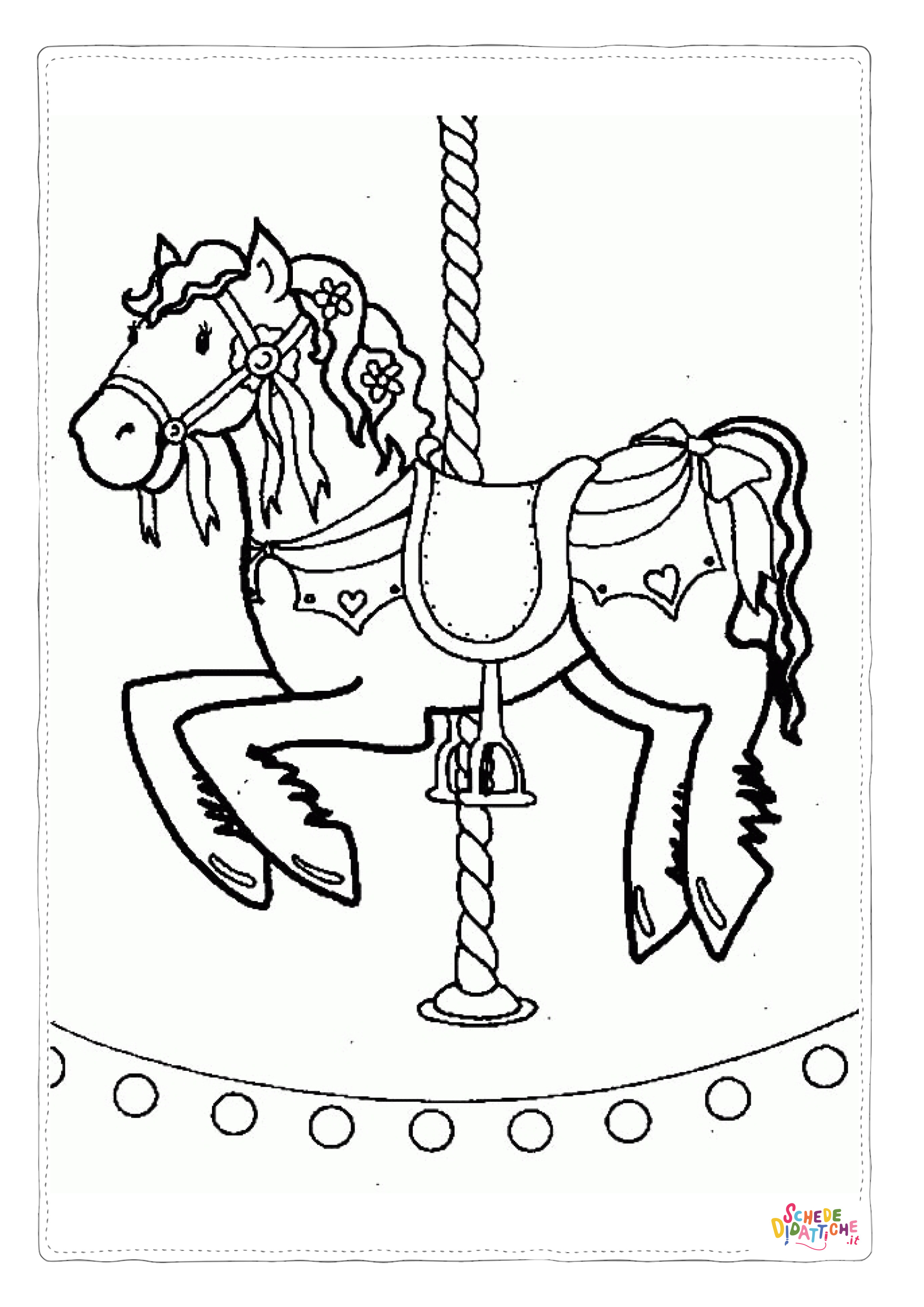 Disegno "Disegno di cavallo da stampare e colorare 33" Disegno di cavallo da stampare e colorare 33