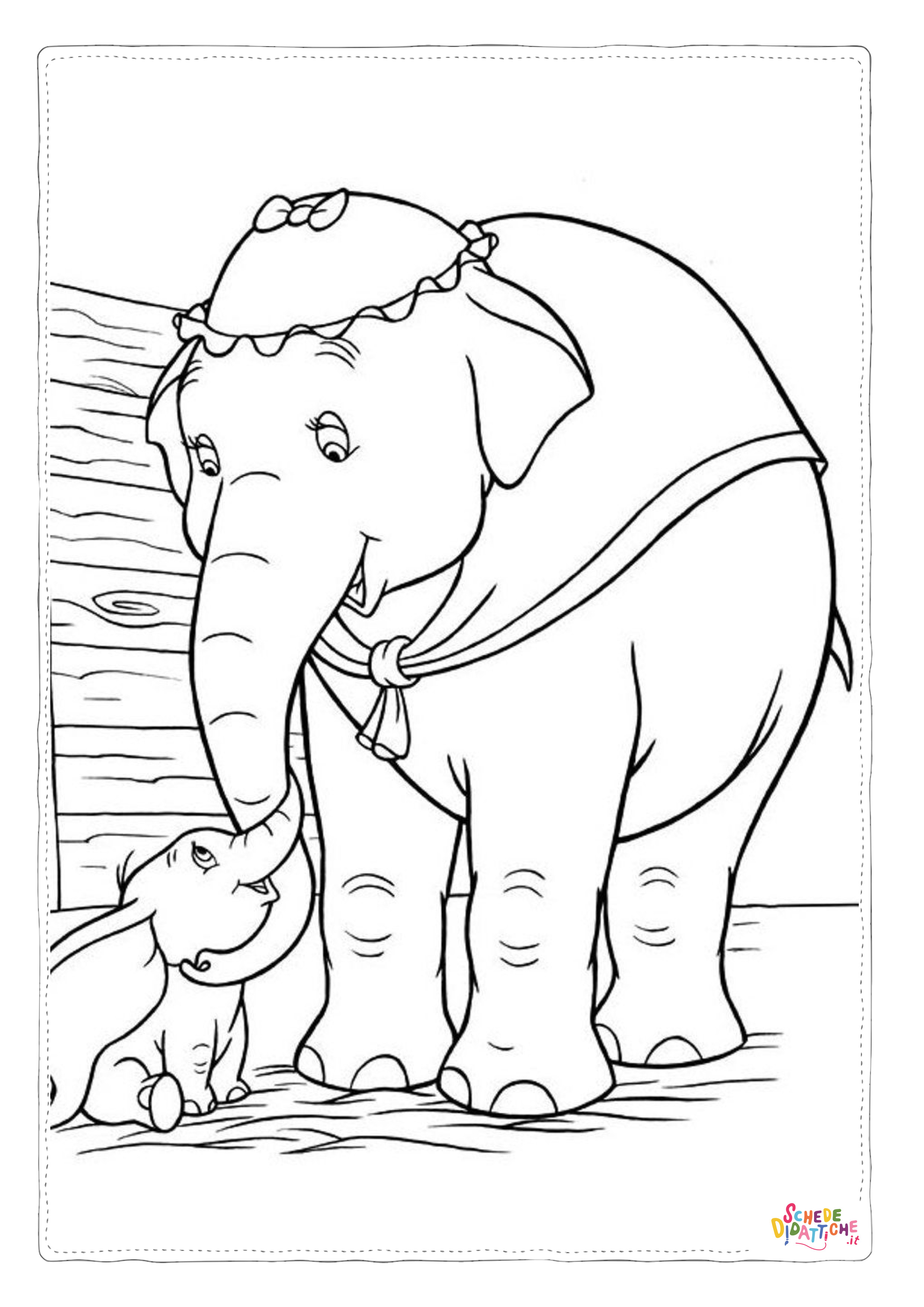Disegno "Disegno di Dumbo da stampare e colorare 66" Disegno di Dumbo da stampare e colorare 66