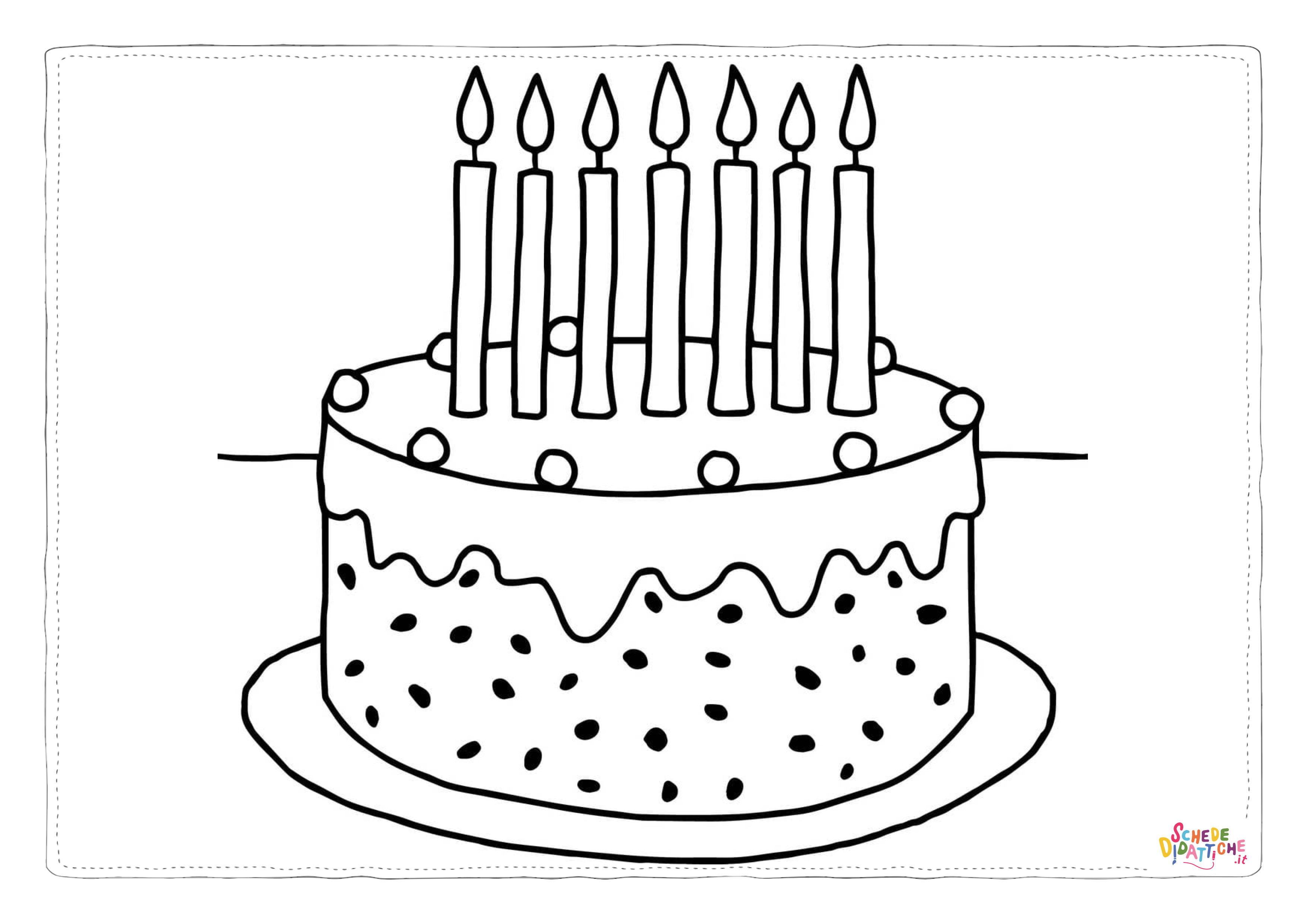 Disegno "Disegno di compleanno da stampare e colorare 91" Disegno di compleanno da stampare e colorare 91
