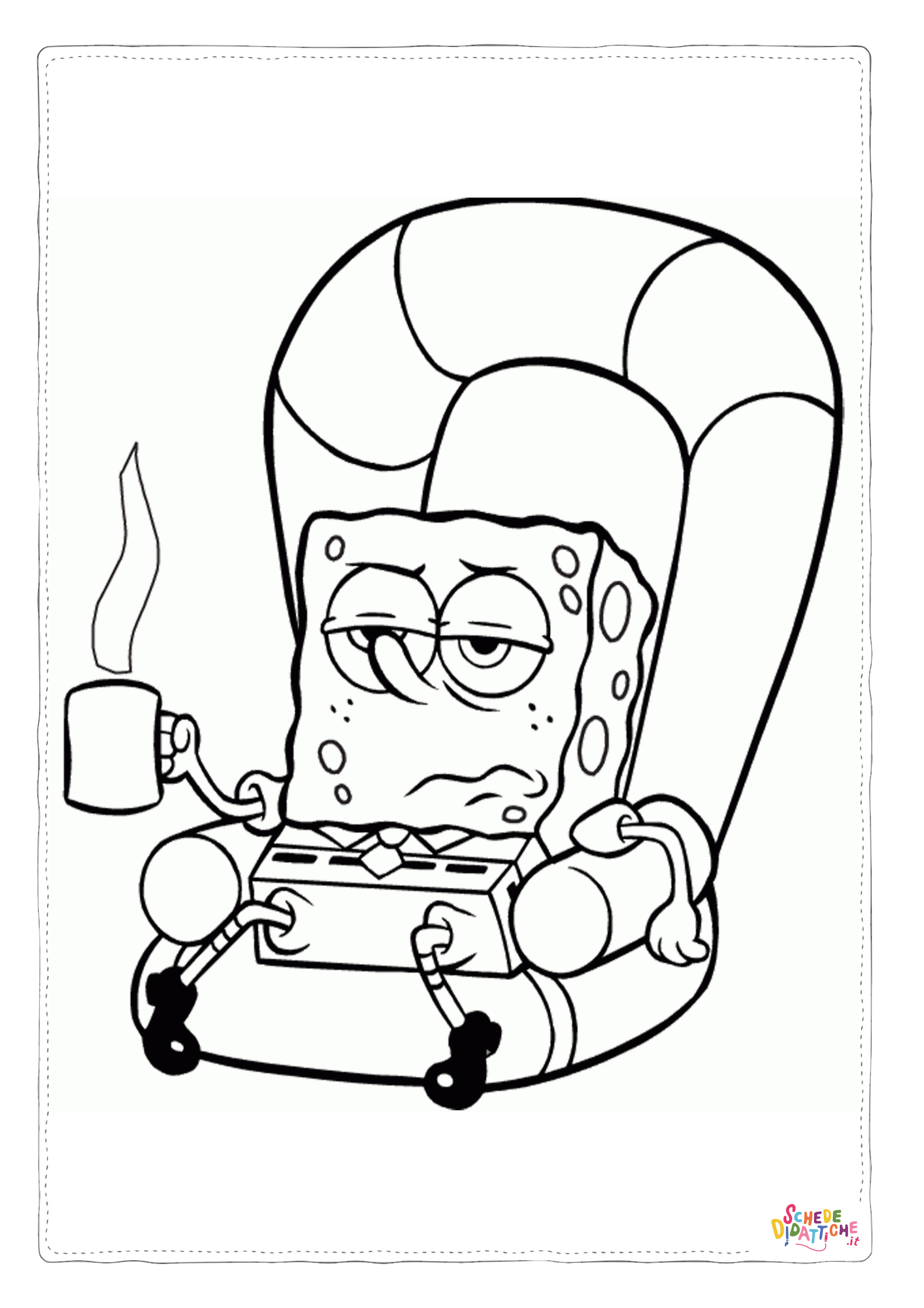 Disegno "Disegno di Spongebob da stampare e colorare 75" Disegno di Spongebob da stampare e colorare 75