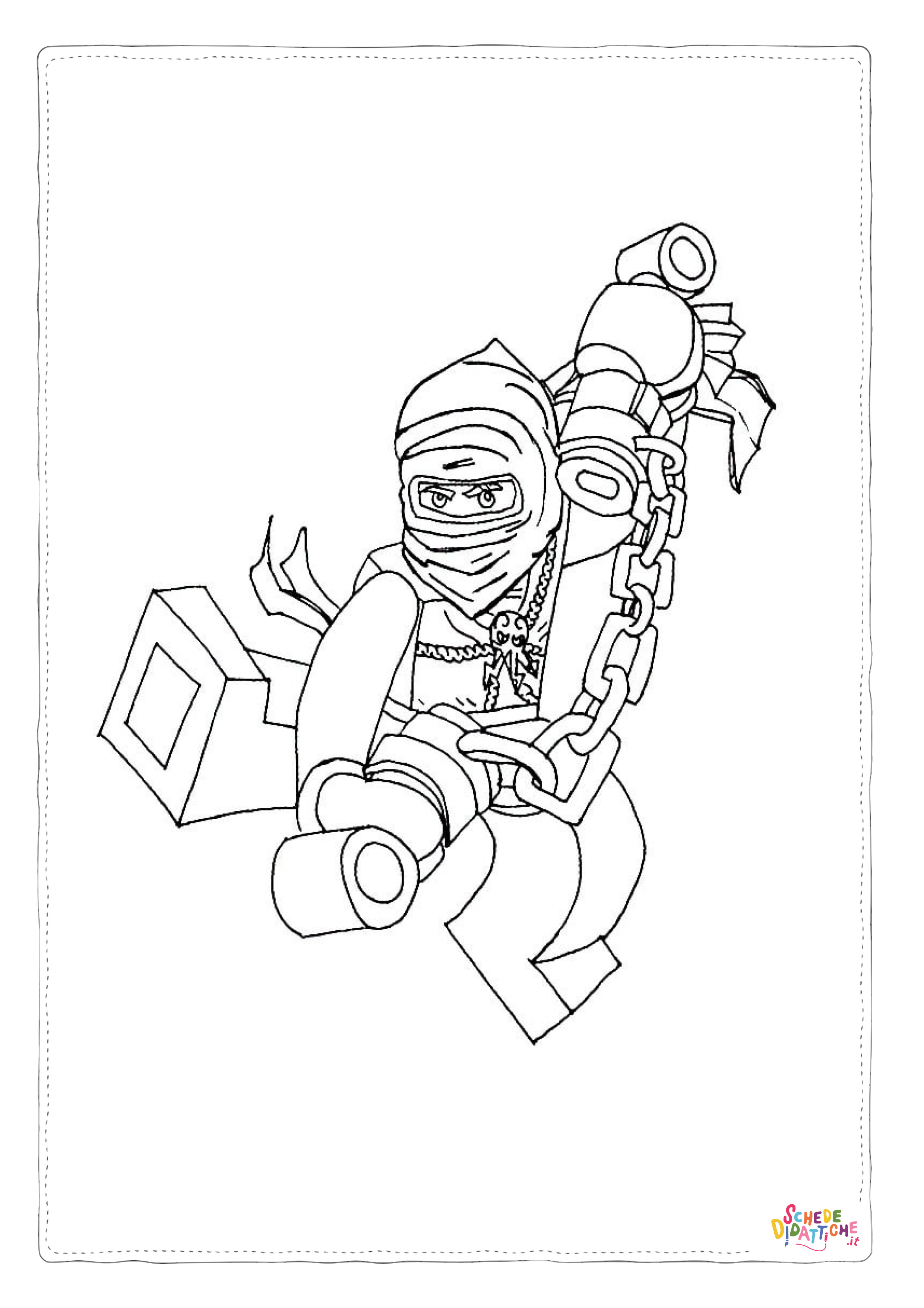 Disegno di Ninja Go da stampare e colorare 47