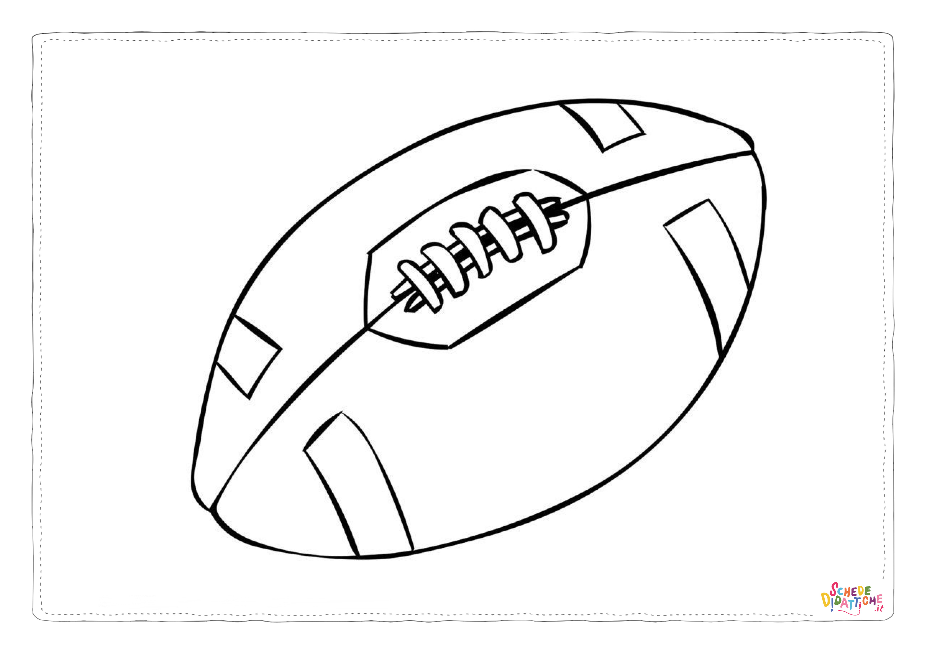 Disegno di football americano da stampare e colorare 20