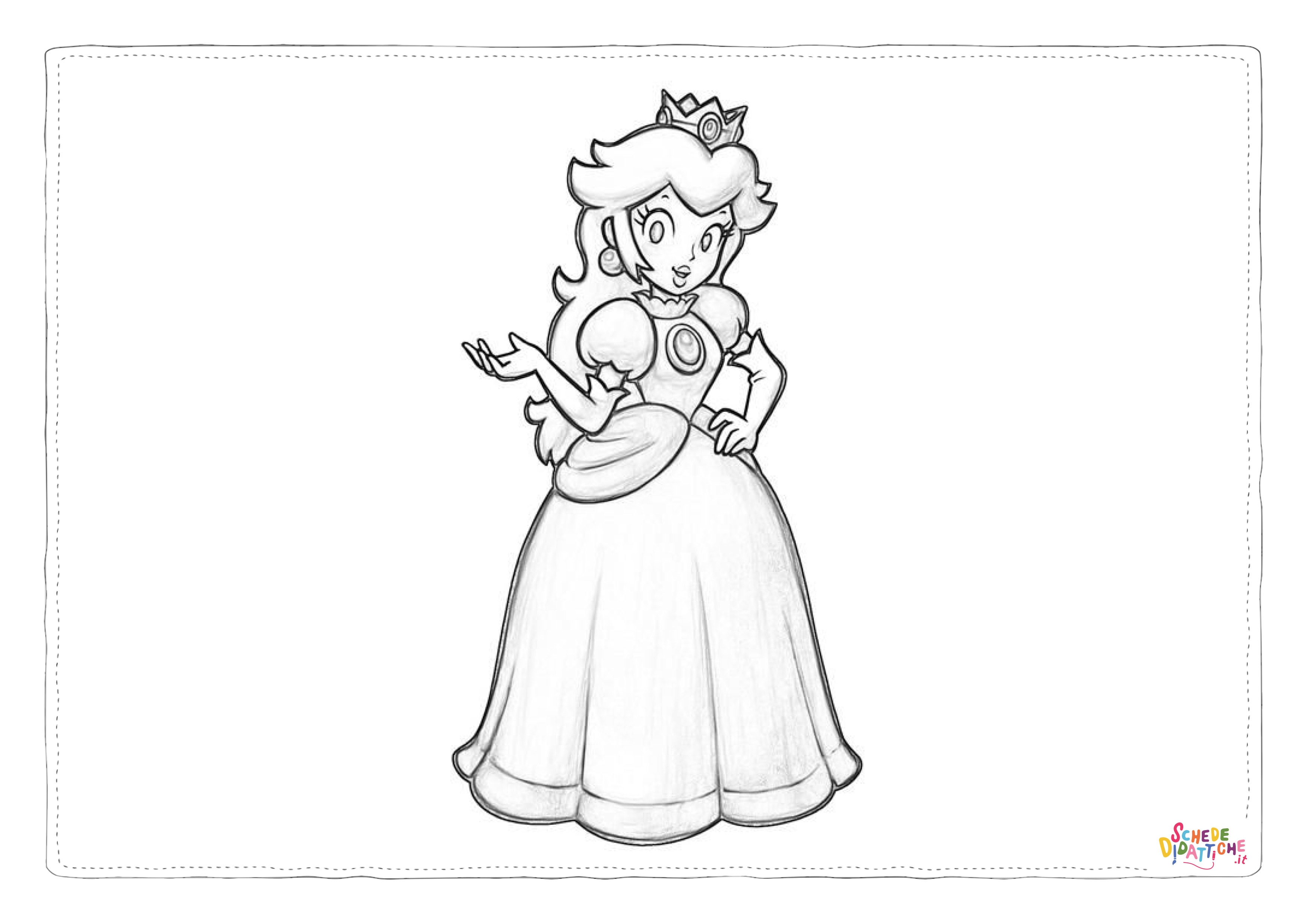 Disegno "Disegno di Super Mario da stampare e colorare 70" Disegno di Super Mario da stampare e colorare 70