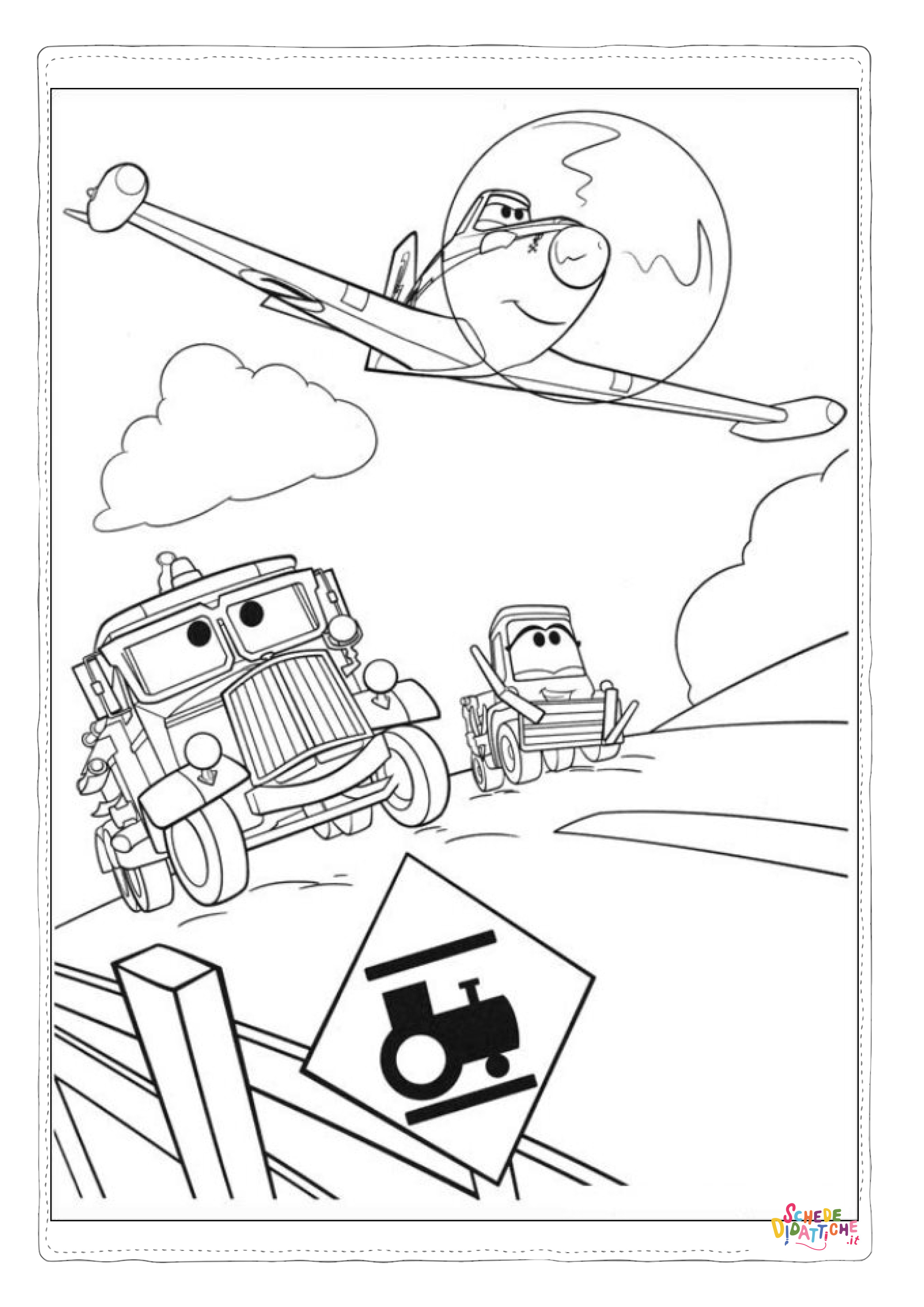 Disegno "Disegno di Cars da stampare e colorare 22" Disegno di Cars da stampare e colorare 22