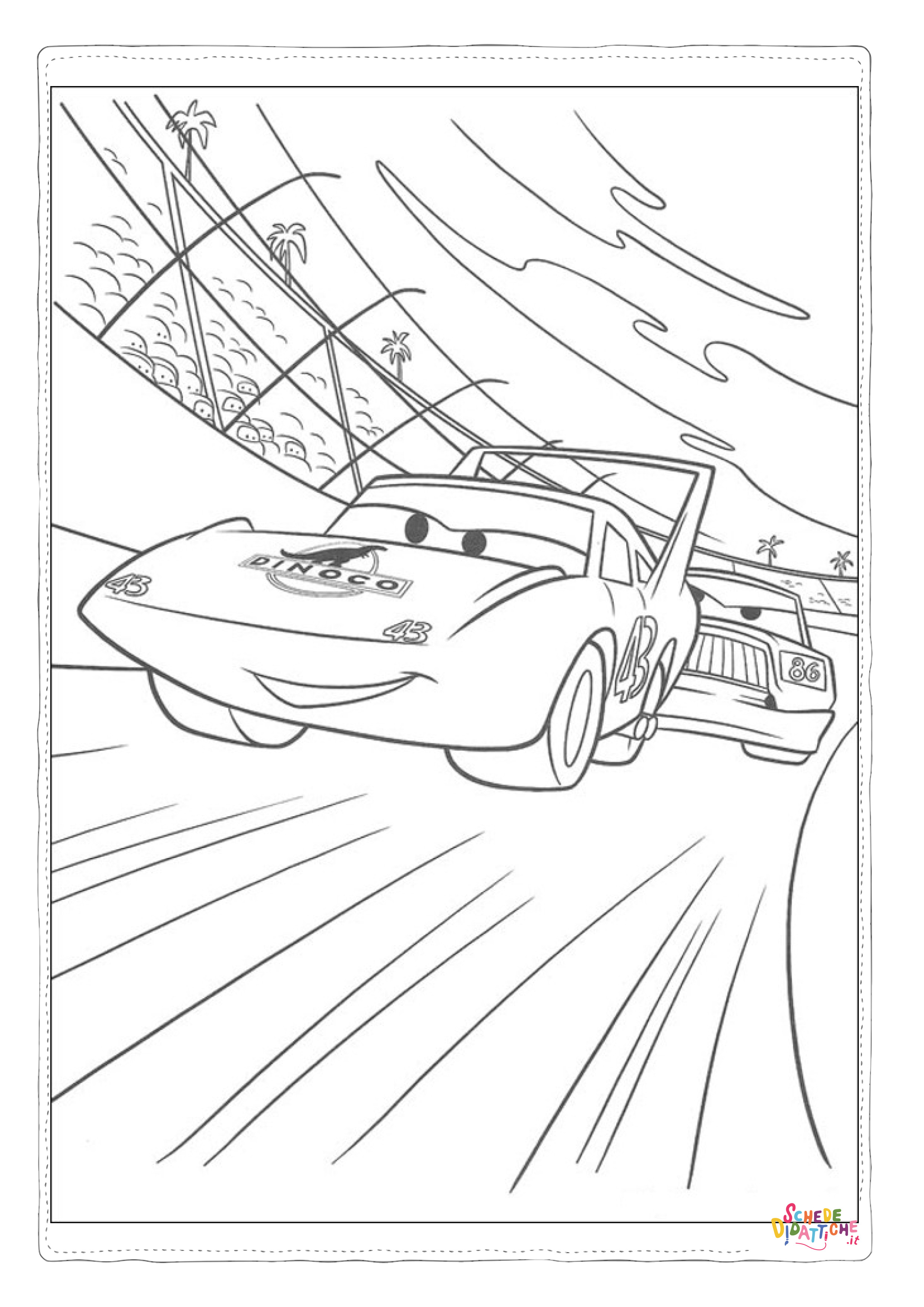 Disegno di Cars da stampare e colorare 182