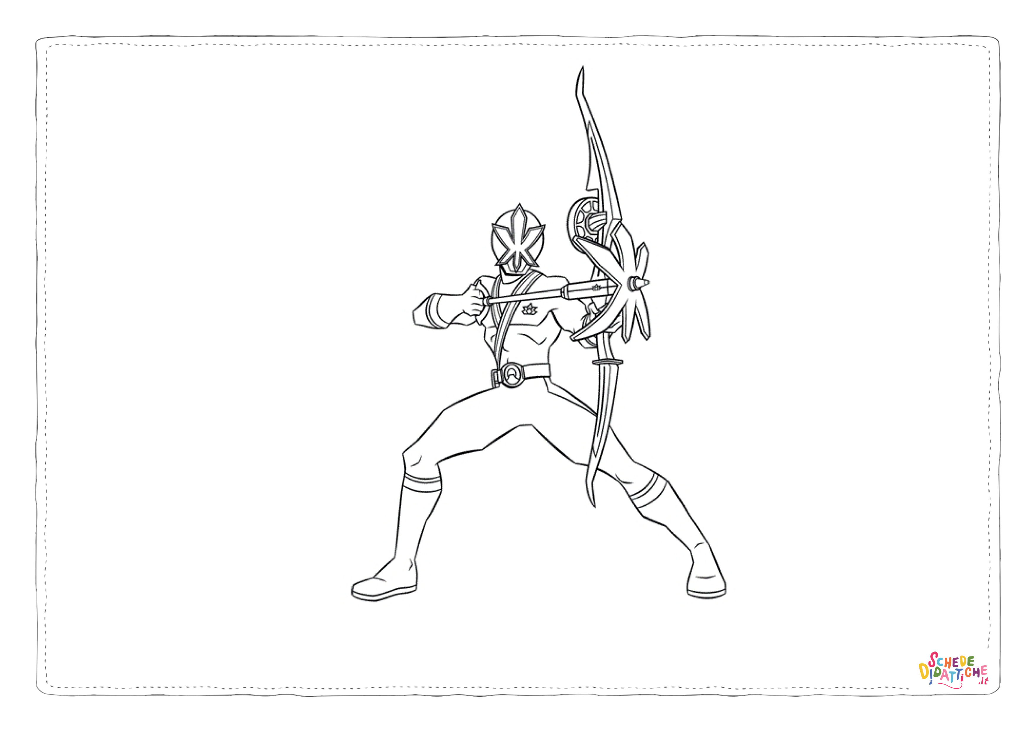 Disegno di Power Rangers da stampare e colorare 16