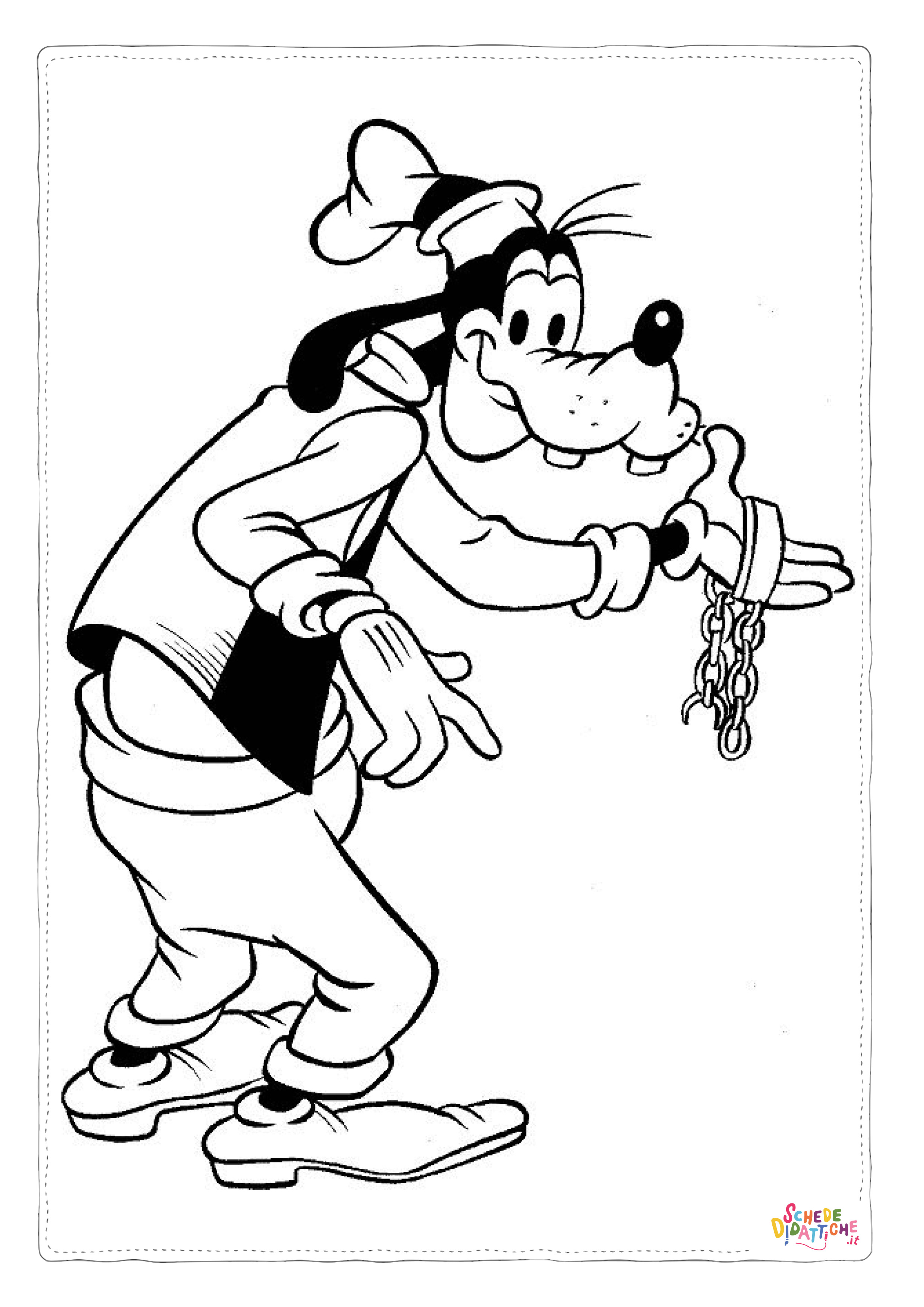 Disegno "Disegno di Pippo da stampare e colorare 47" Disegno di Pippo da stampare e colorare 47