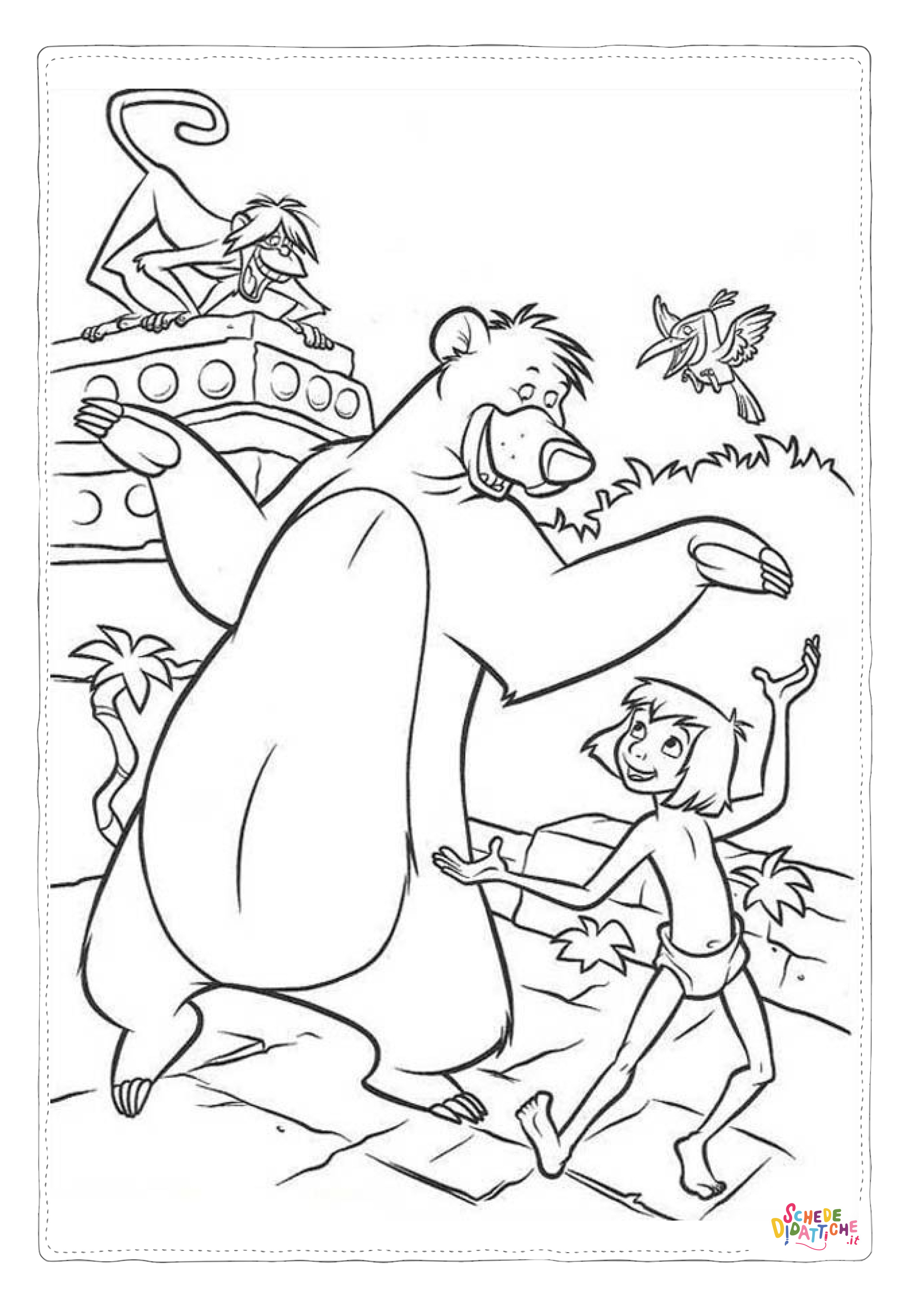 Disegno "Disegno di Il libro della giungla da stampare e colorare 113" Disegno di Il libro della giungla da stampare e colorare 113