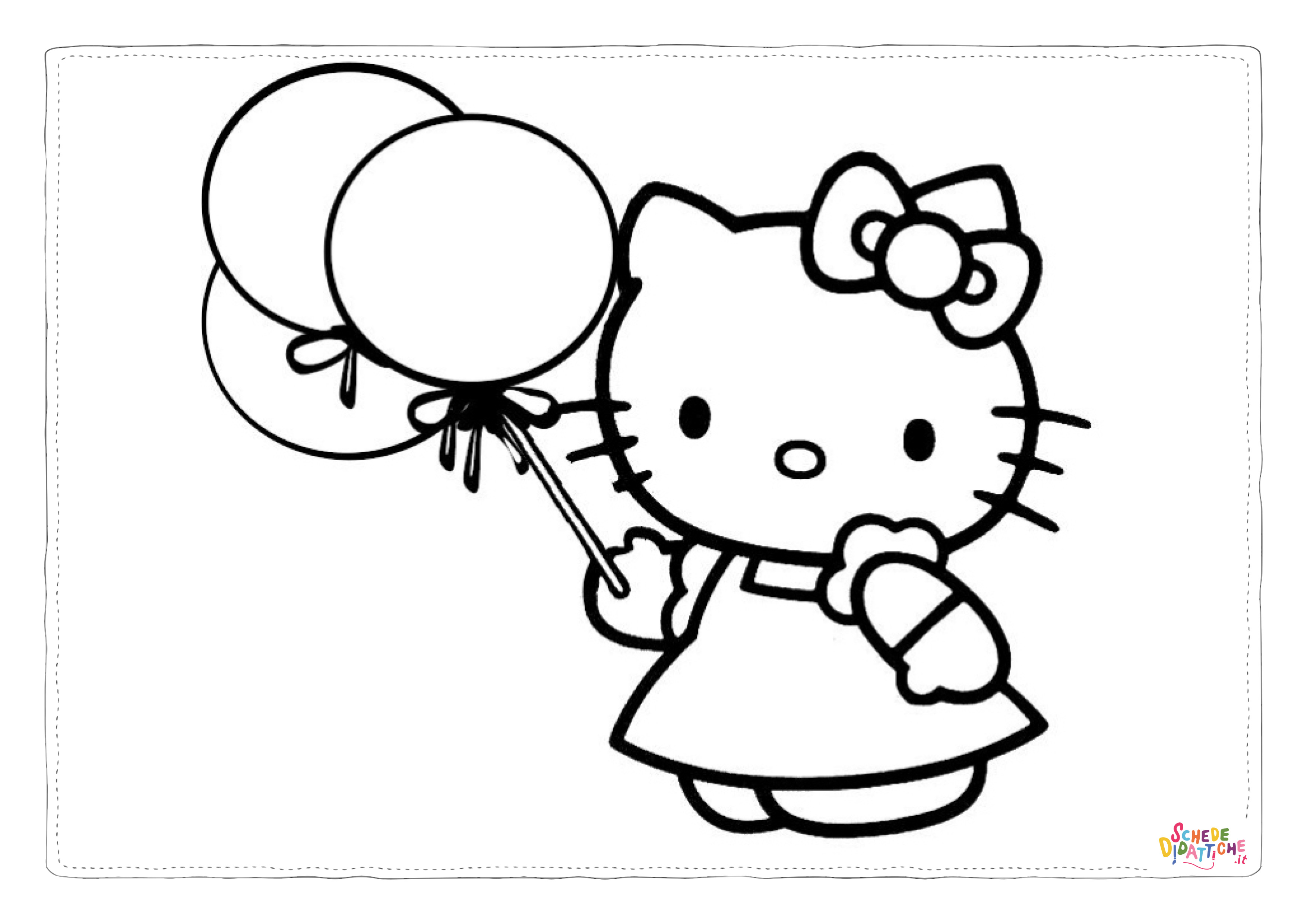 Disegno di Hello Kitty da stampare e colorare 154