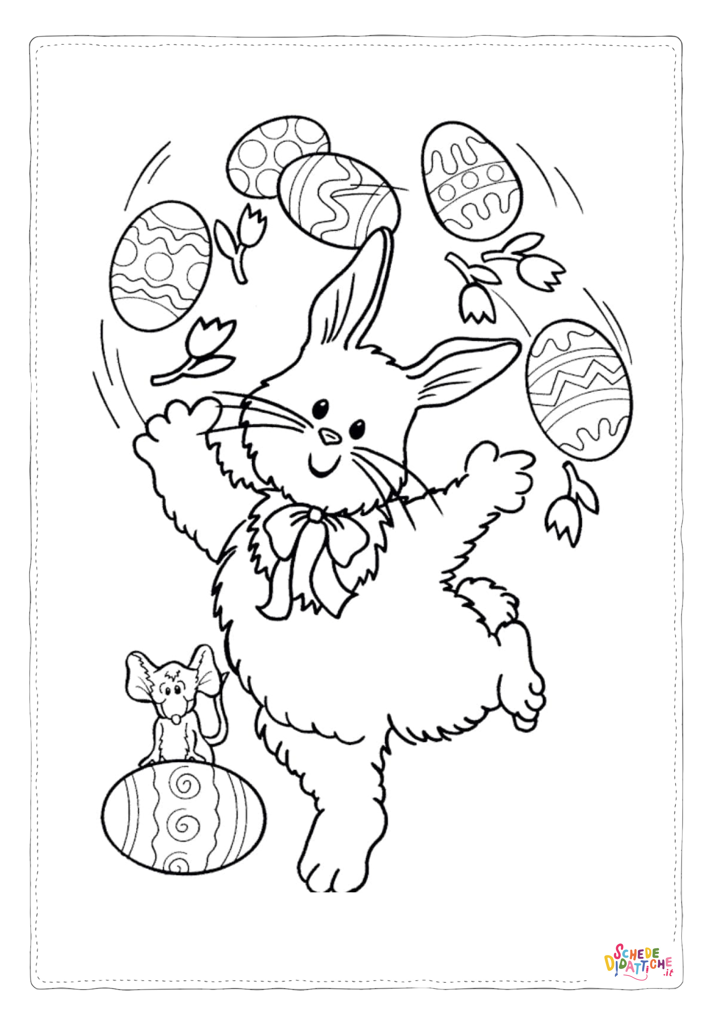 Disegno "Disegno di uovo di Pasqua da stampare e colorare 122" Disegno di uovo di Pasqua da stampare e colorare 122