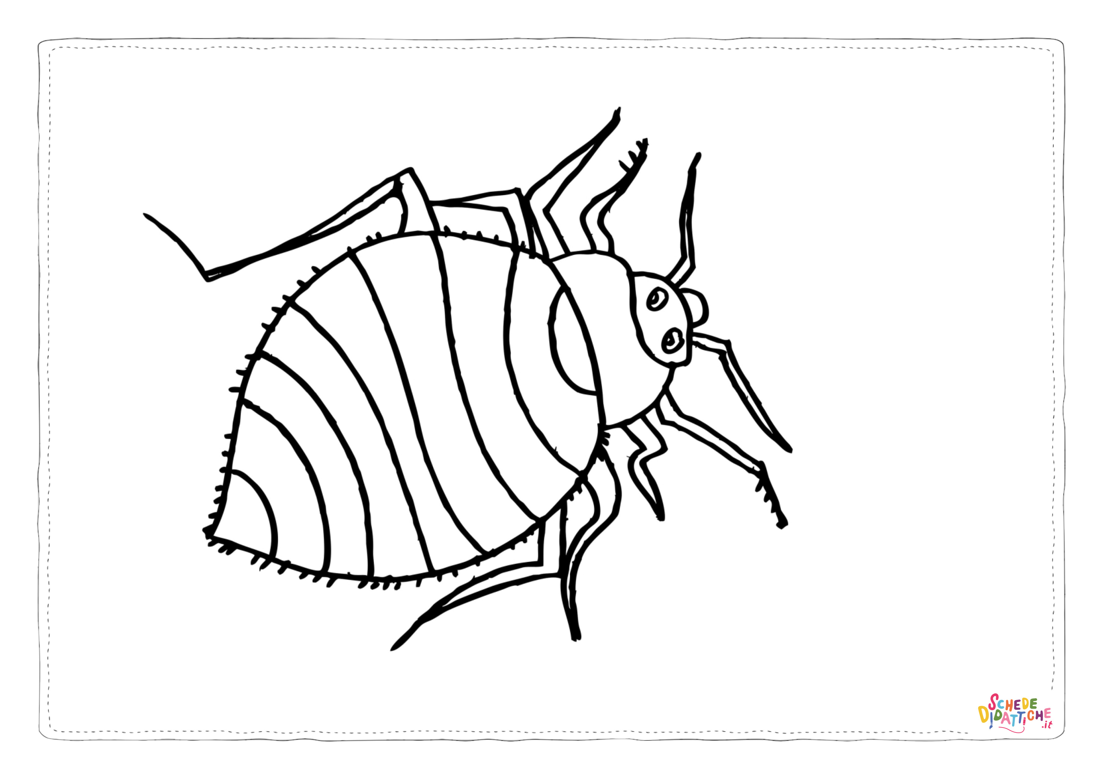 Disegno "Disegno di coleottero da stampare e colorare 21" Disegno di coleottero da stampare e colorare 21