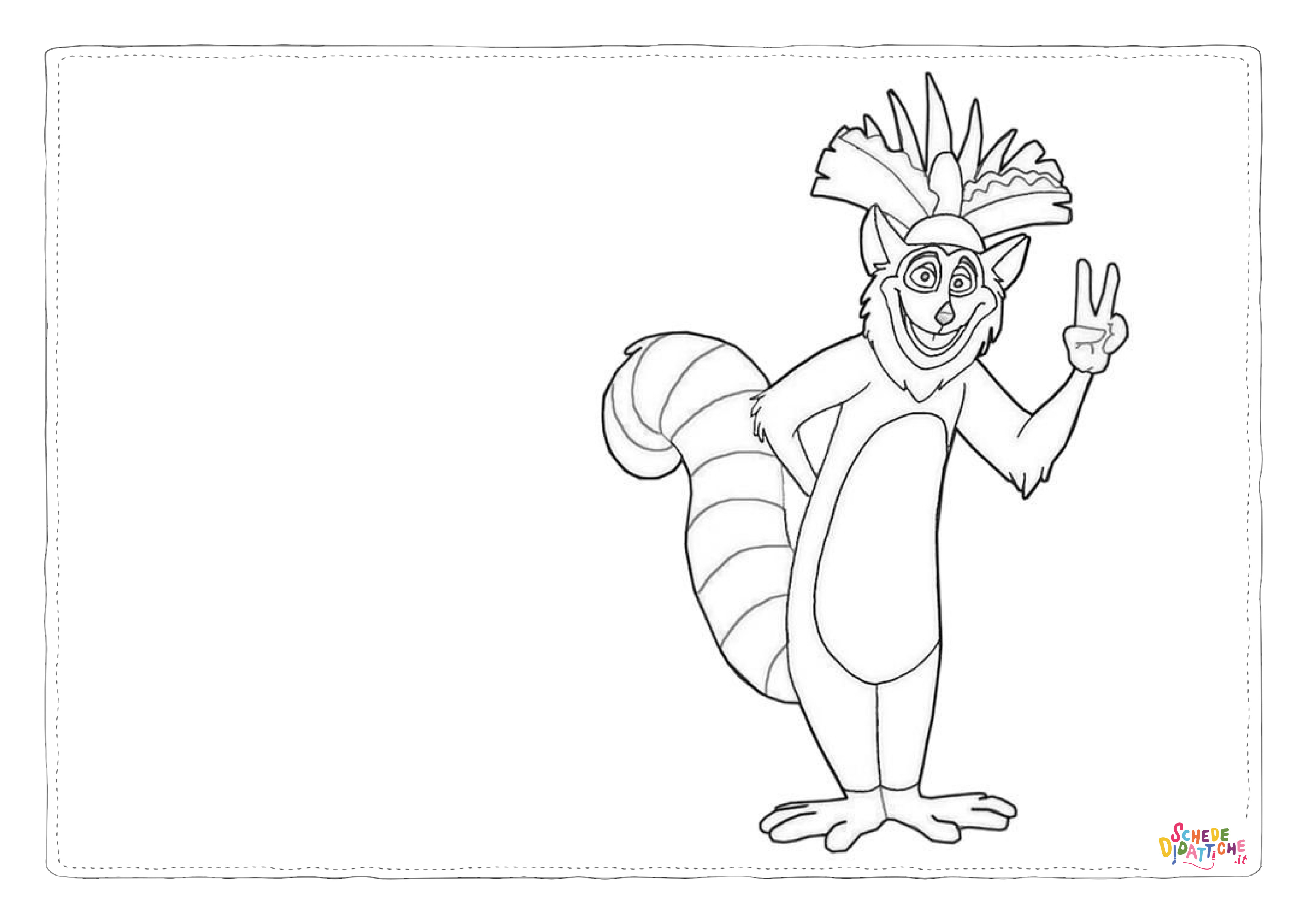 Disegno "Disegno di Madagascar da stampare e colorare 2" Disegno di Madagascar da stampare e colorare 2