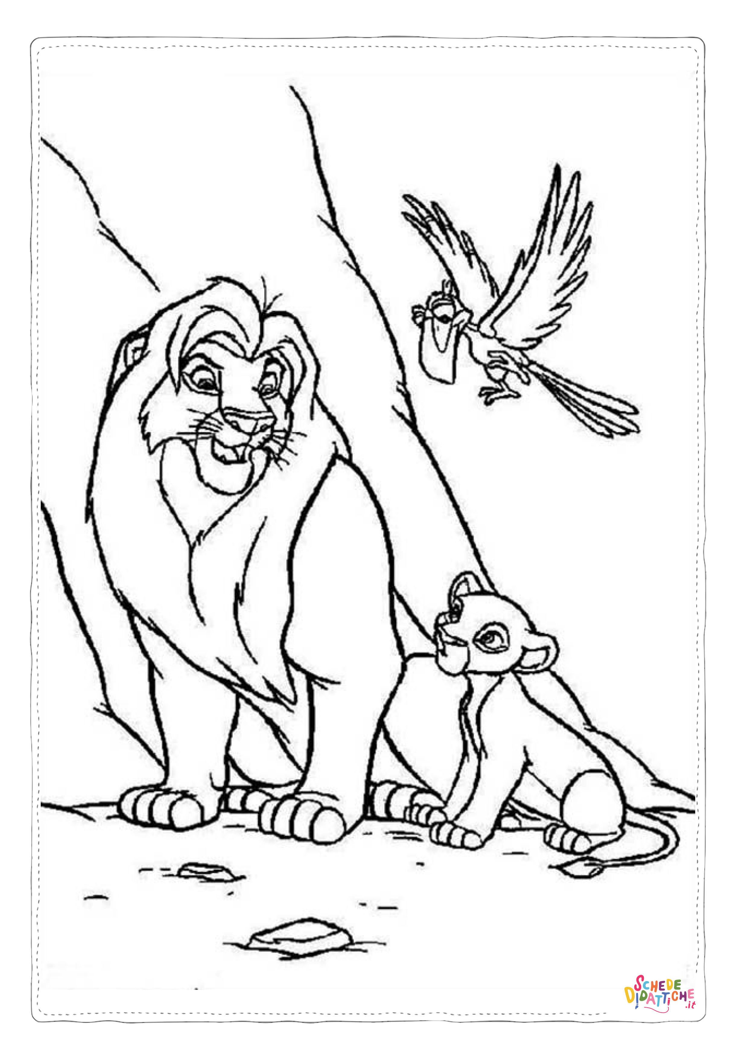Disegno "Disegno di leone da stampare e colorare 83" Disegno di leone da stampare e colorare 83